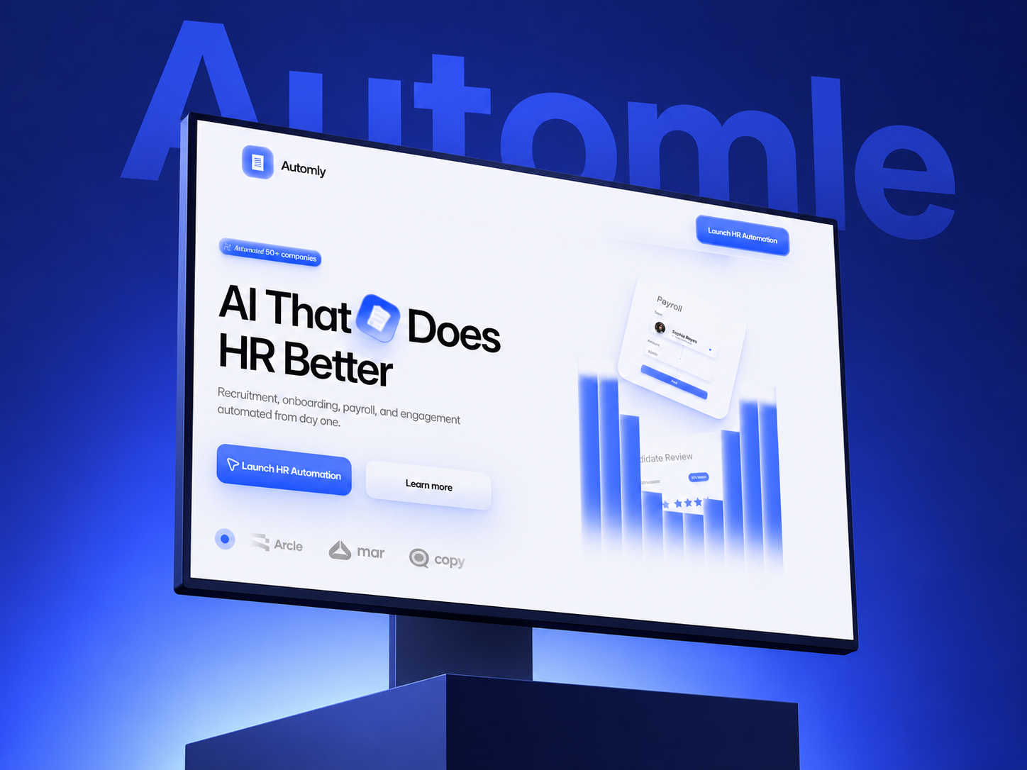 Automle: Free Portfolio Website Template by Saad — Free Automotive Framer Template preview