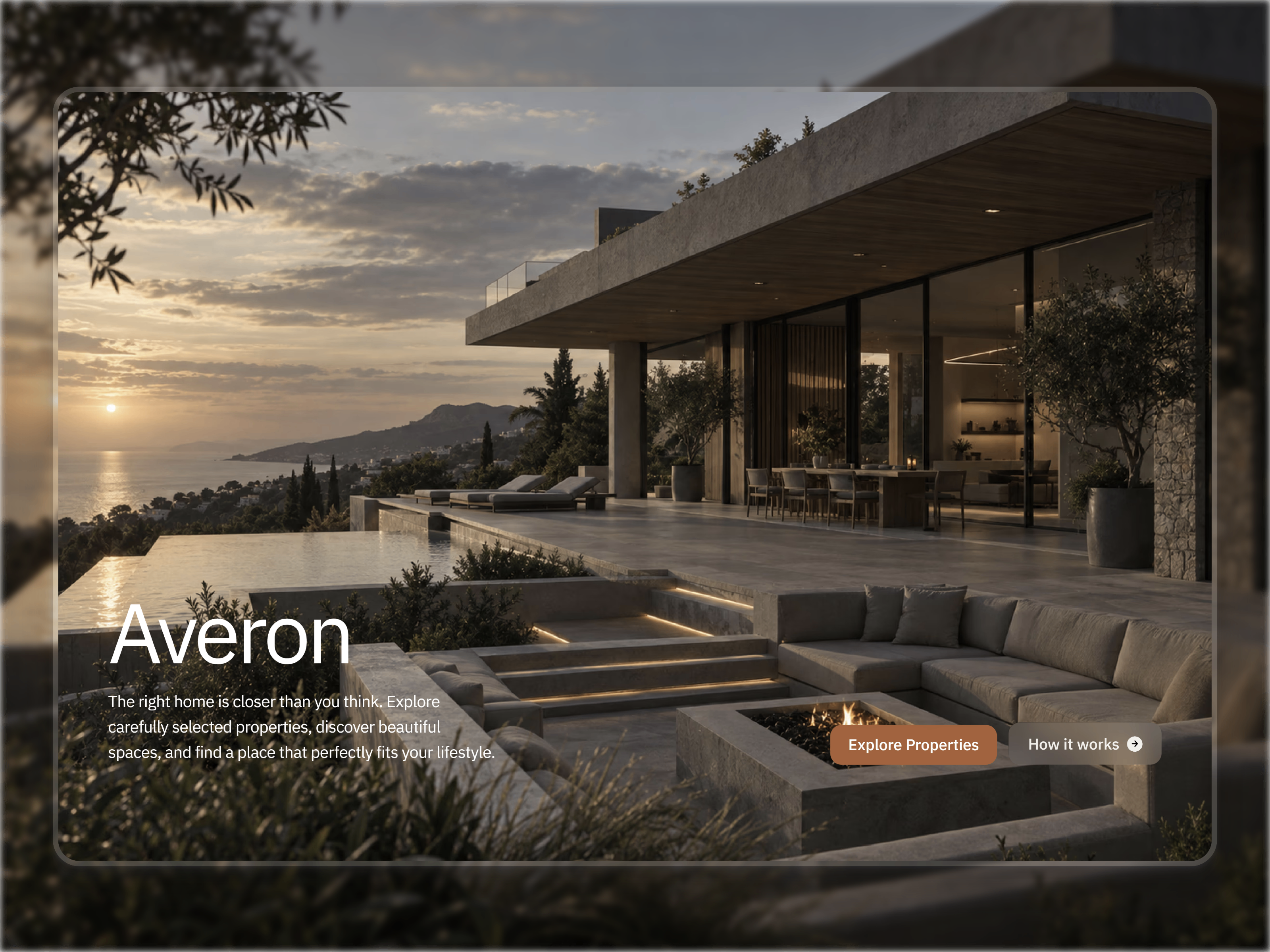 Averon — Free Real Estate Template for Framer preview