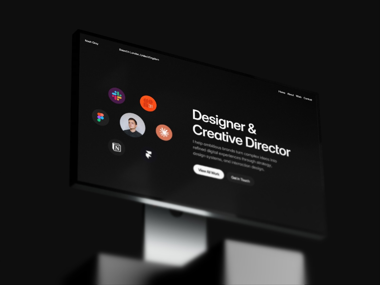 Avyronpro: Free Portfolio Website Template by Modex Studio — Free Portfolio Framer Template preview