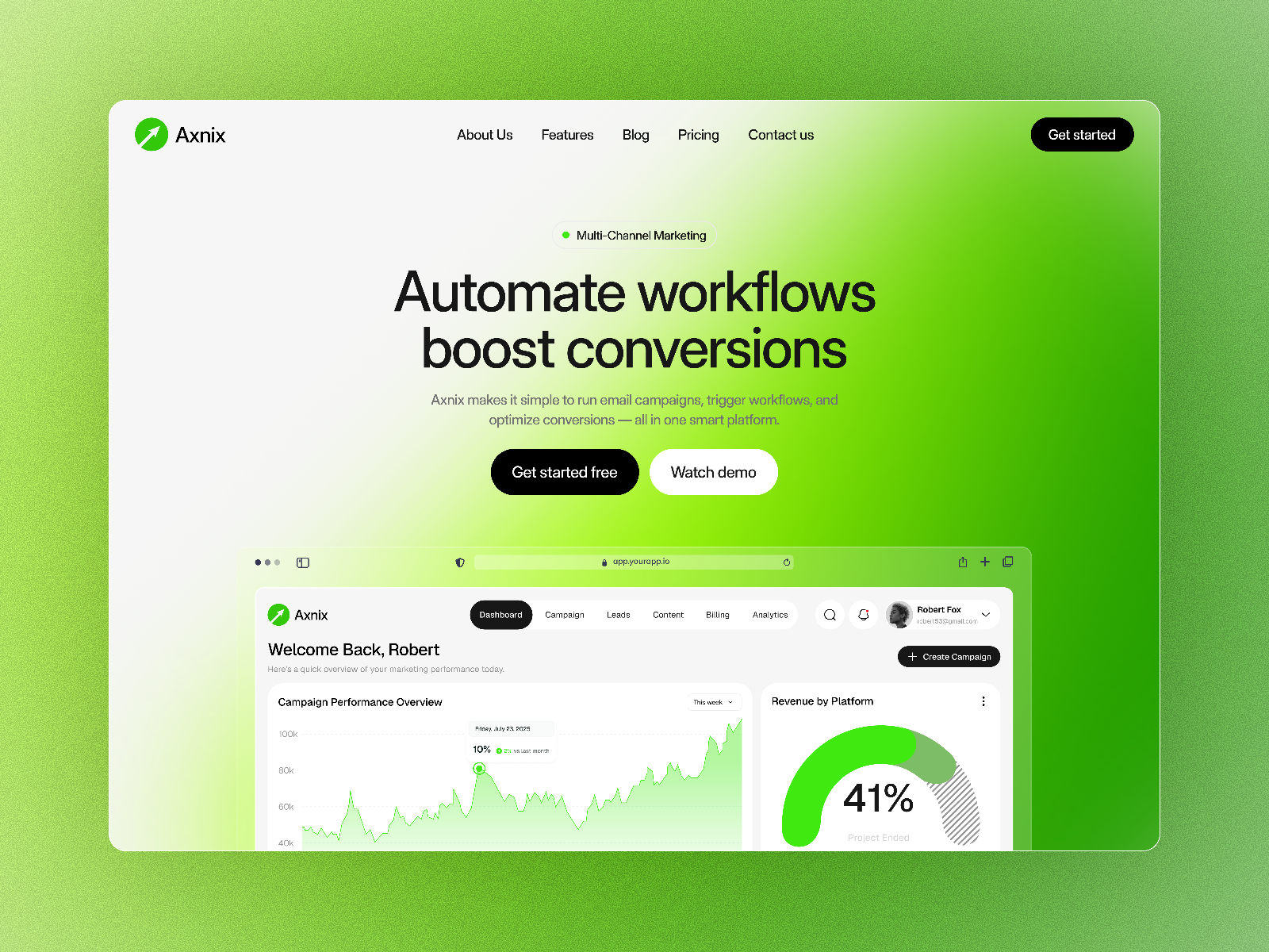 Axnix — Free Automotive Framer Template preview