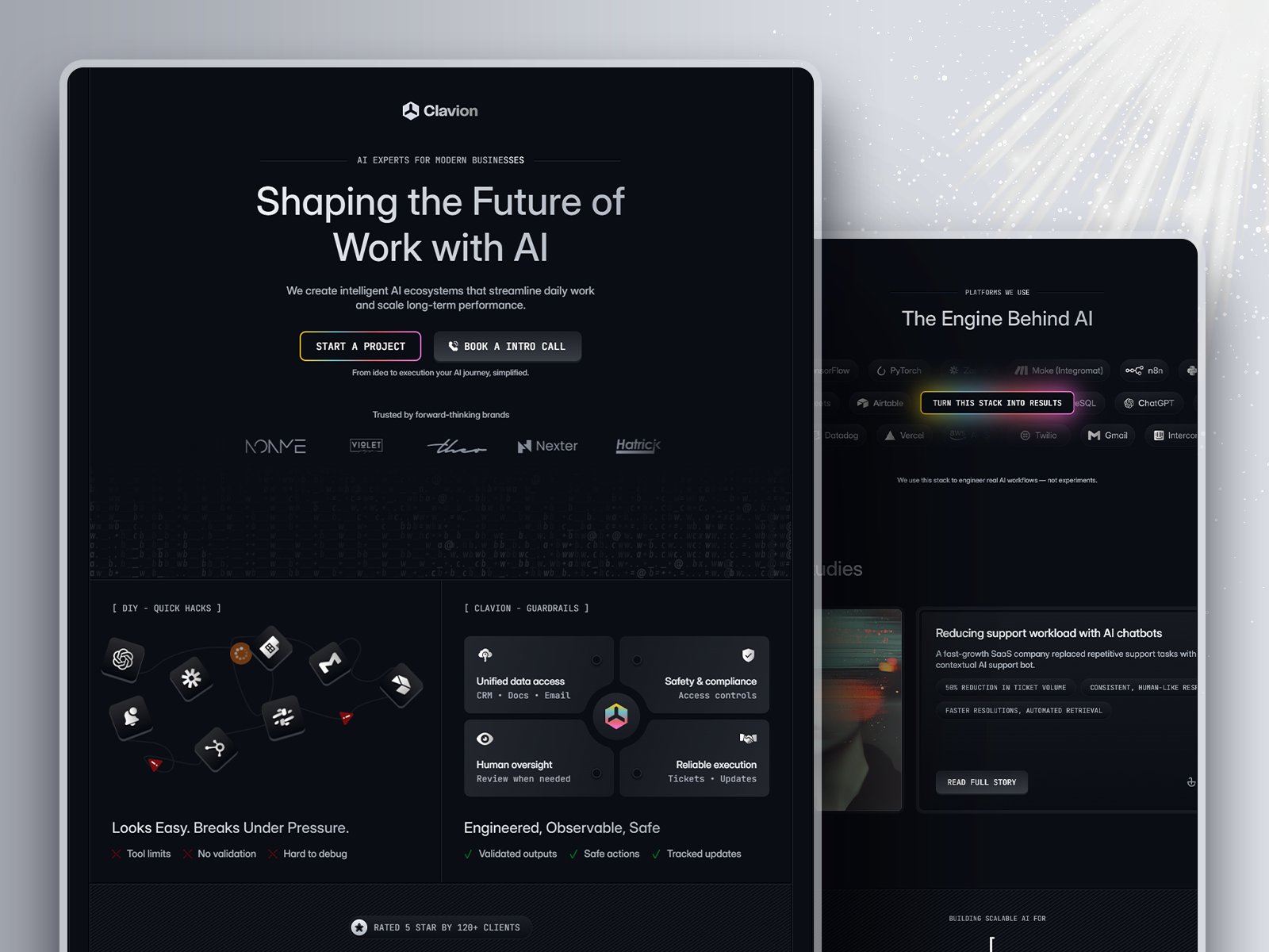 Axonixa: Free AI Website Template by Salim from Webestica — Free Automotive Framer Template preview