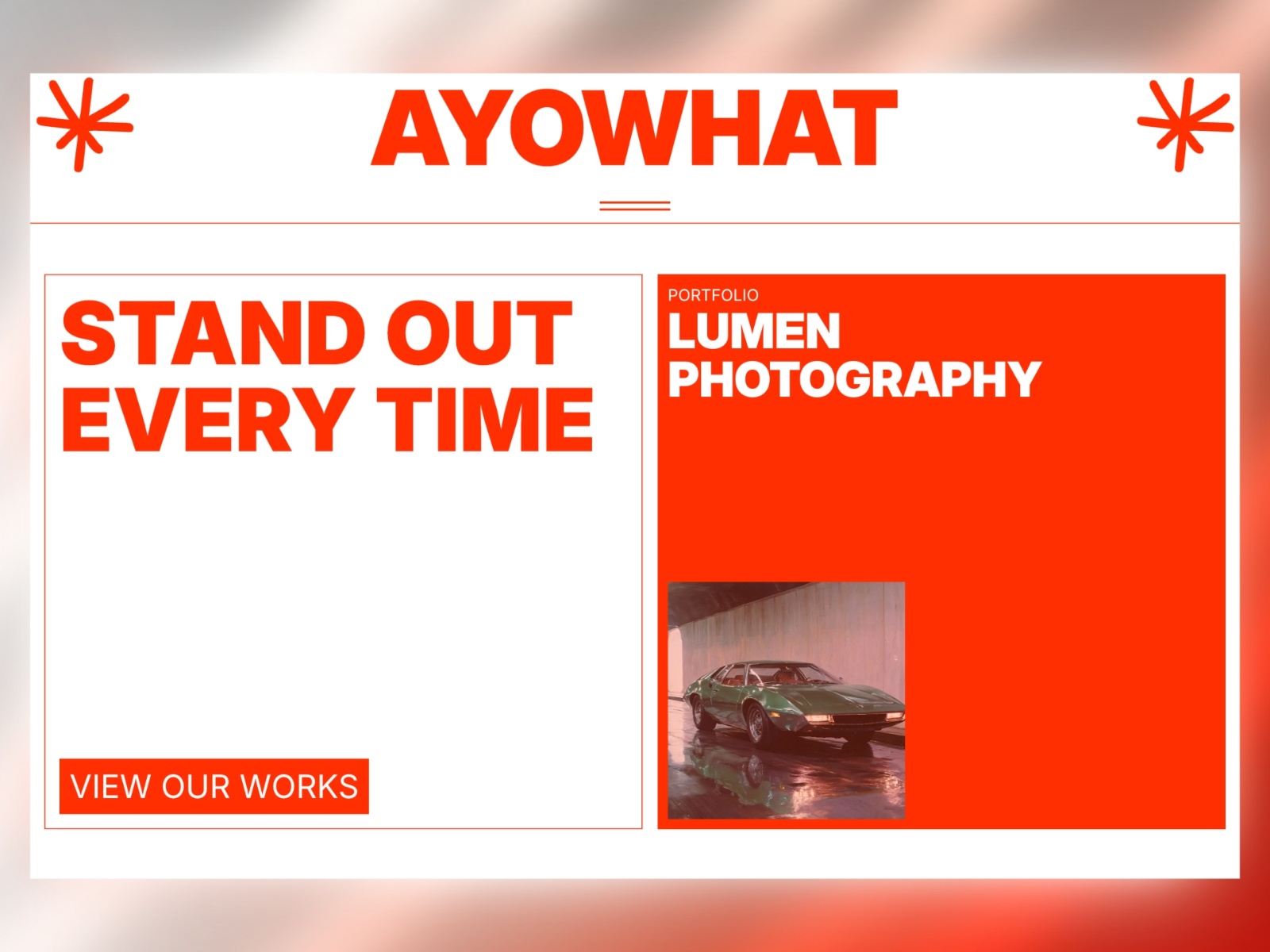AYOWHAT — Free Portfolio Framer Template preview