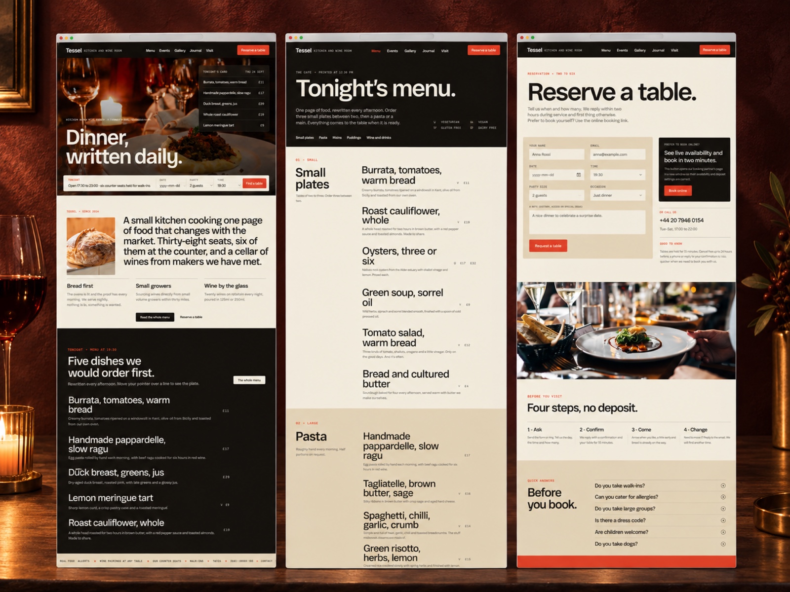 Bistrocarte — Free Food Template for Framer preview