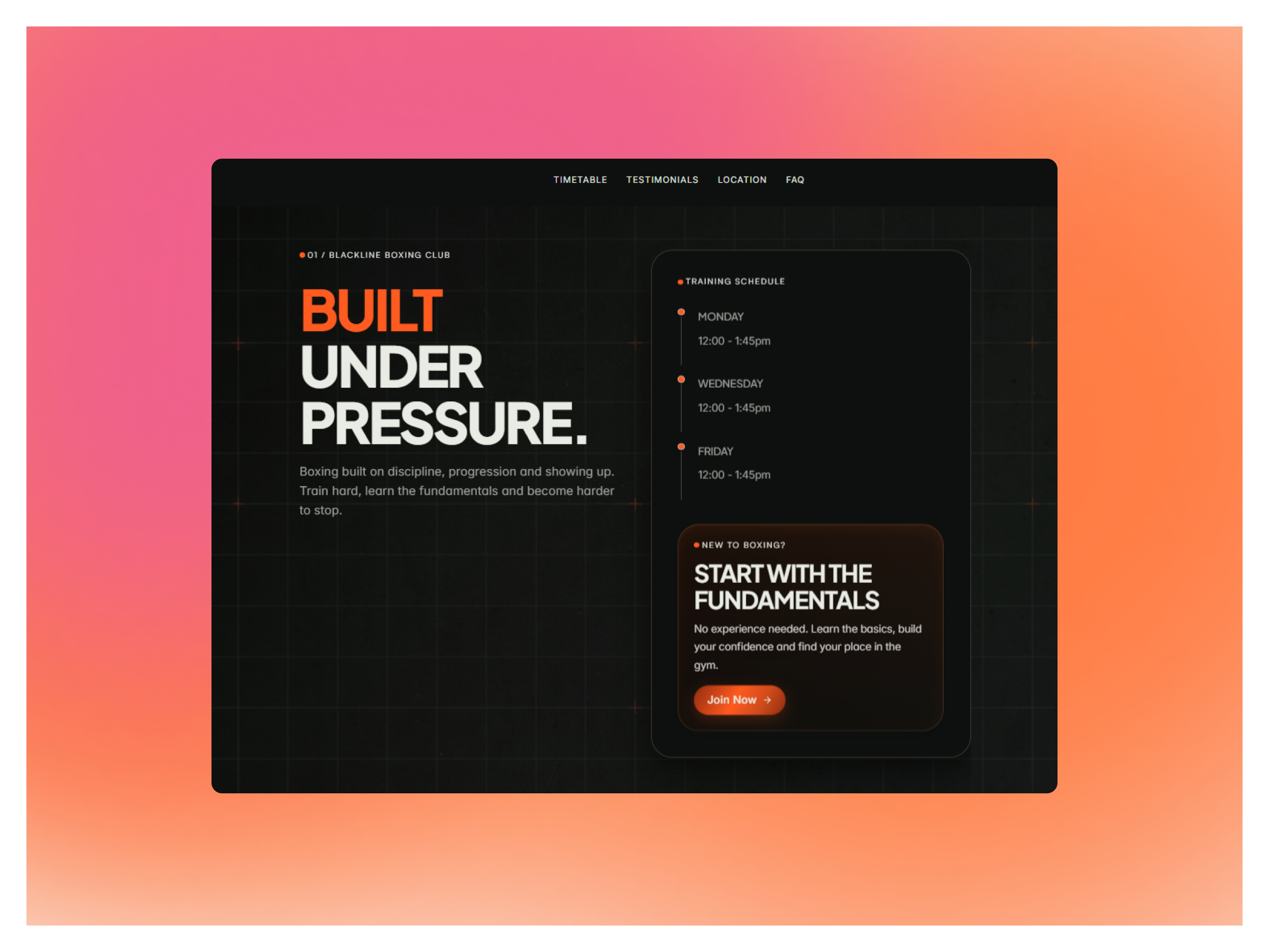 Blackline — Free Portfolio Template for Framer by Richie preview