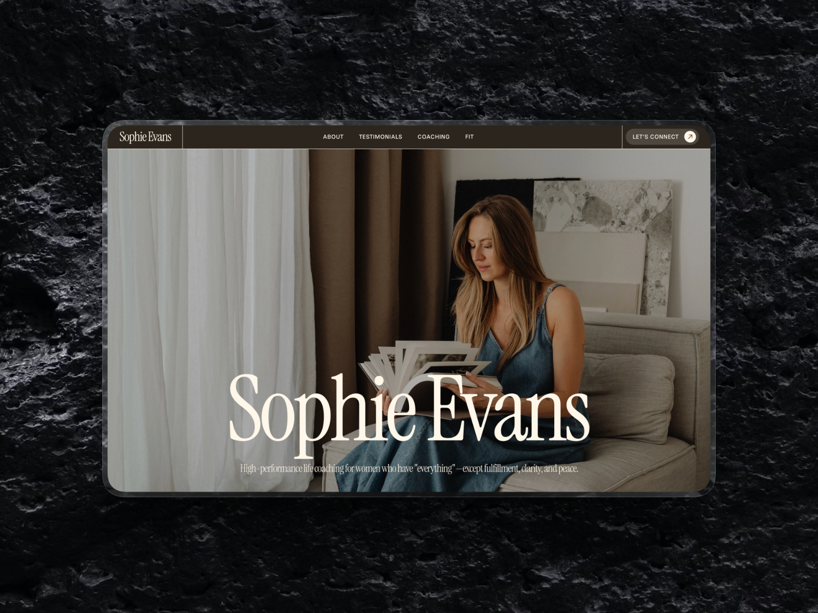 Blossom — Free Coach & Creative Framer Template preview