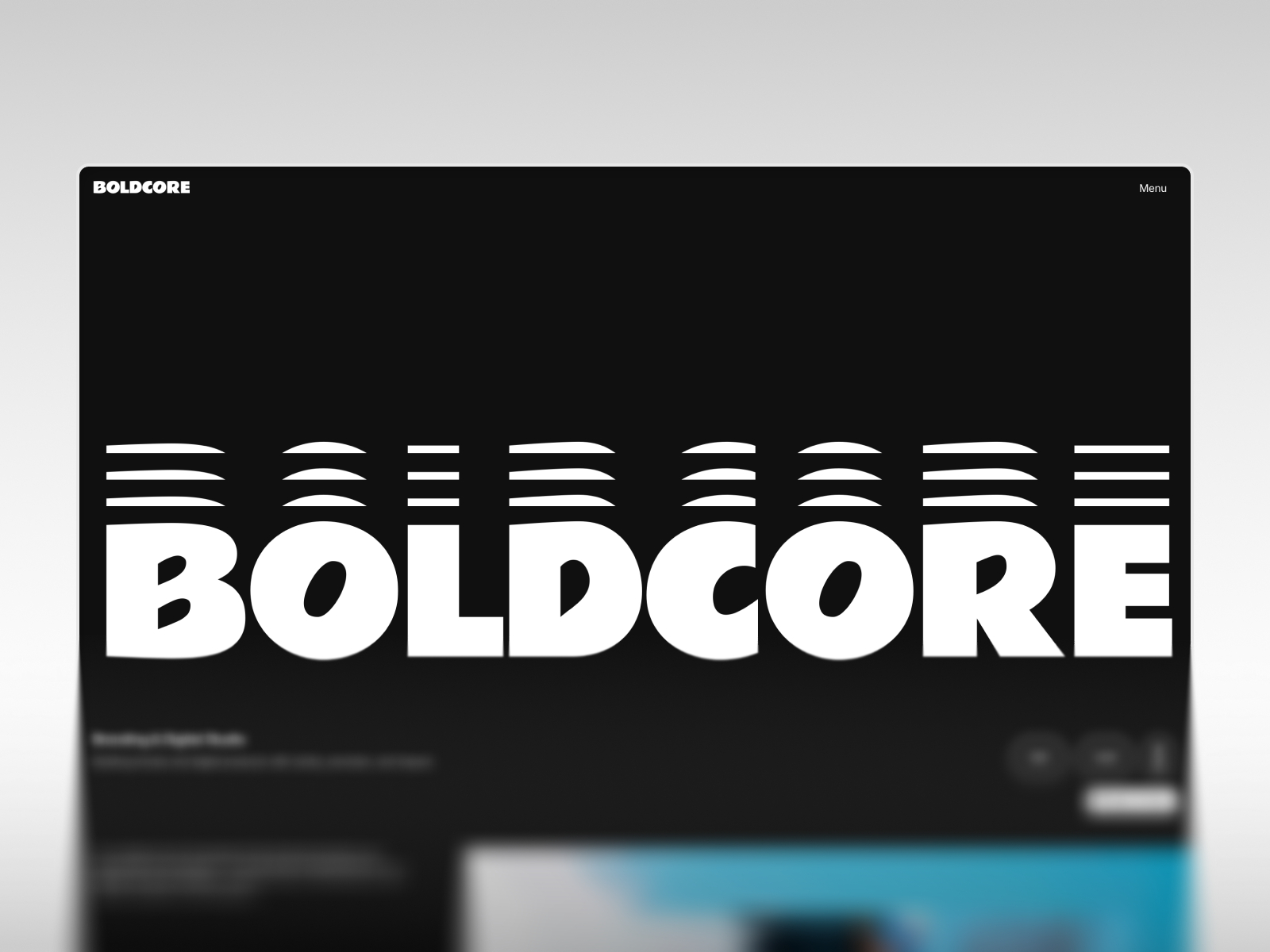 BOLDCORE — Free Creative Portfolio Framer Template preview