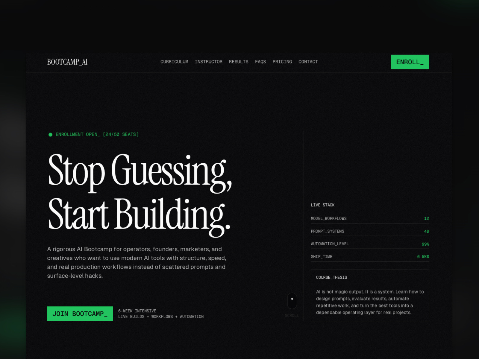 Bootcamp – Free Online Course & Digital Product Landing Page Framer Template preview