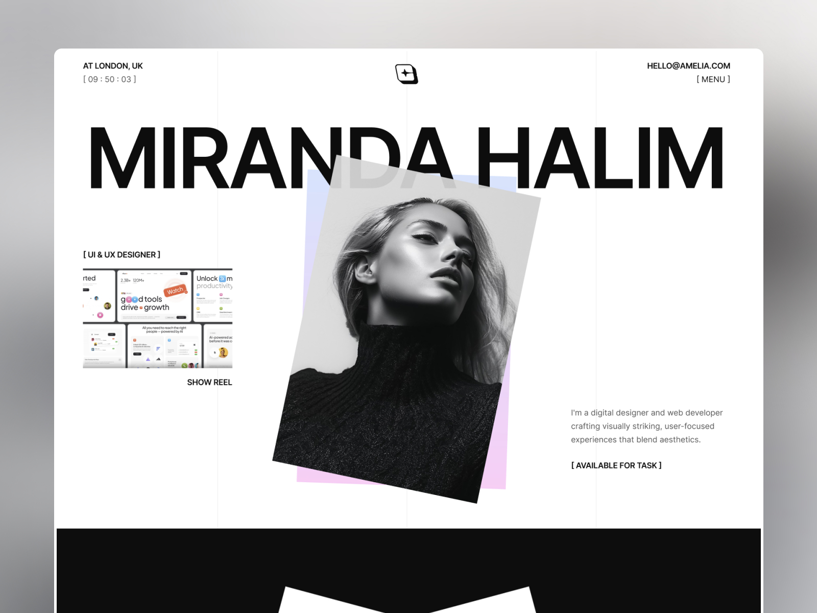 Boyc — Free Portfolio Website Template by Shuvo ☑️ — Free Portfolio Template for Framer by Shuvo ☑️ preview