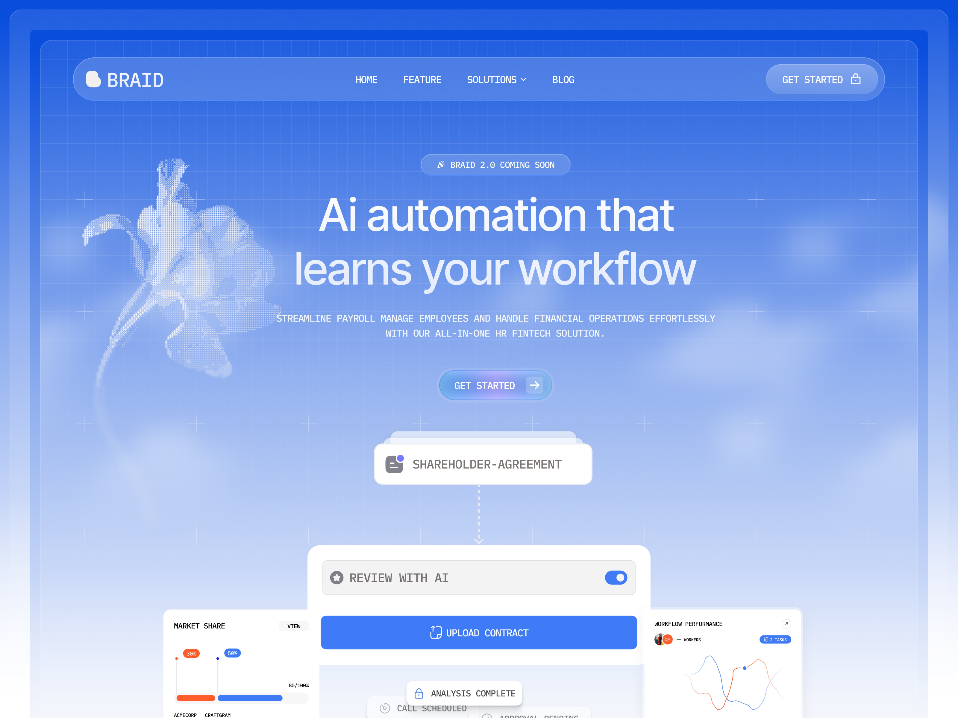 Braid — Free HR Framer Template preview