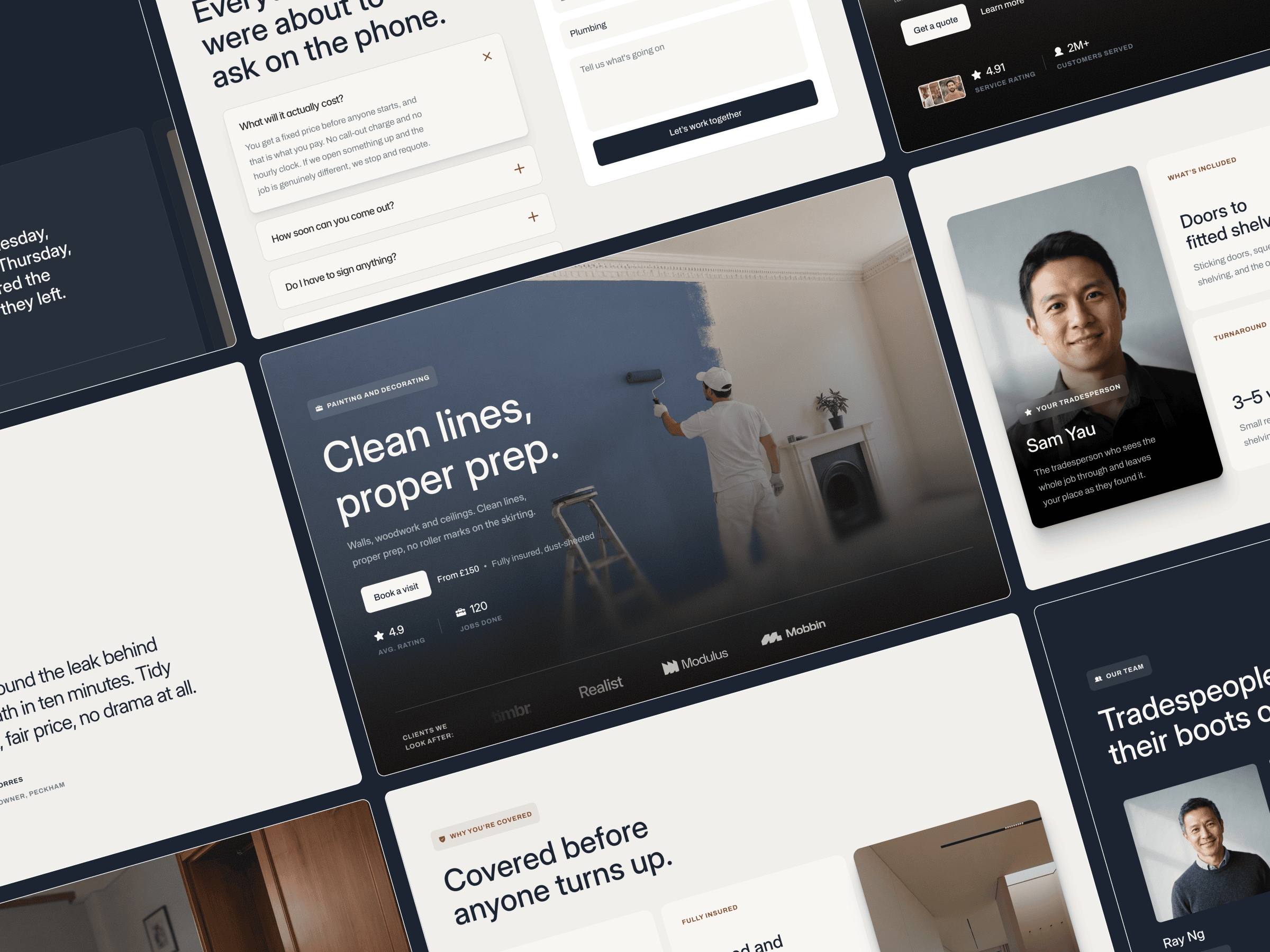Bramley - Repairs — Free Home Services Template for Framer preview