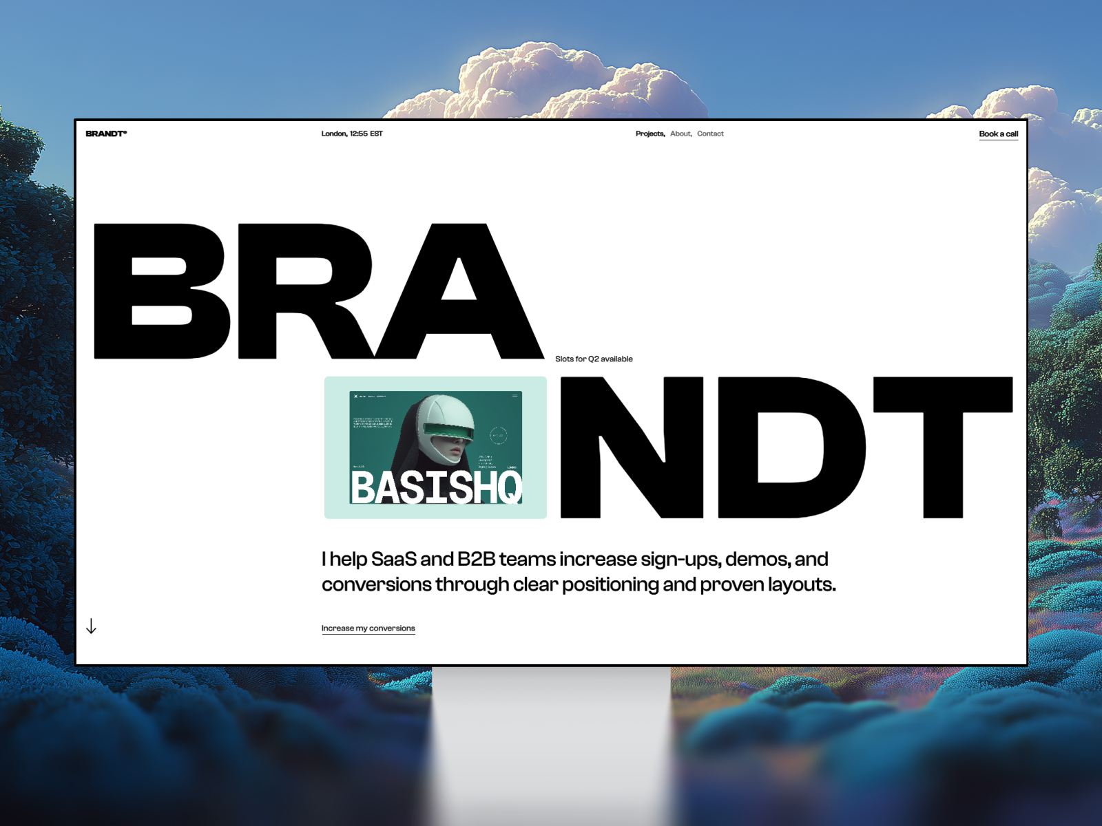 Brandt — Free SaaS Framer Template preview