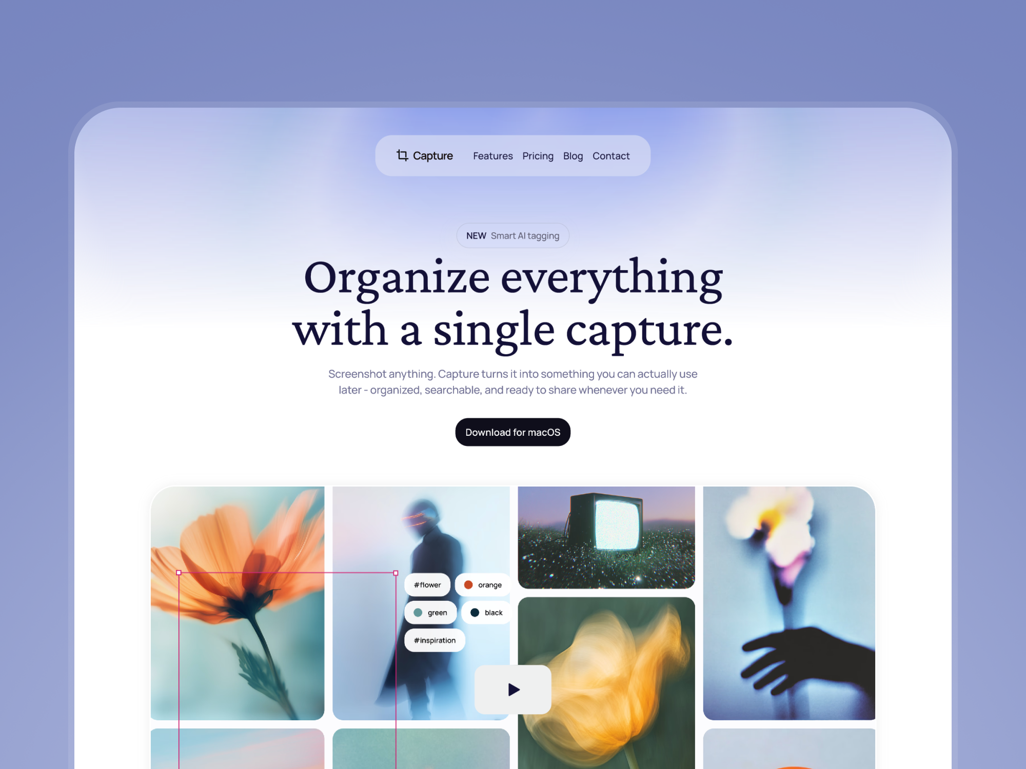Capture Pro — Free SaaS Framer Template preview