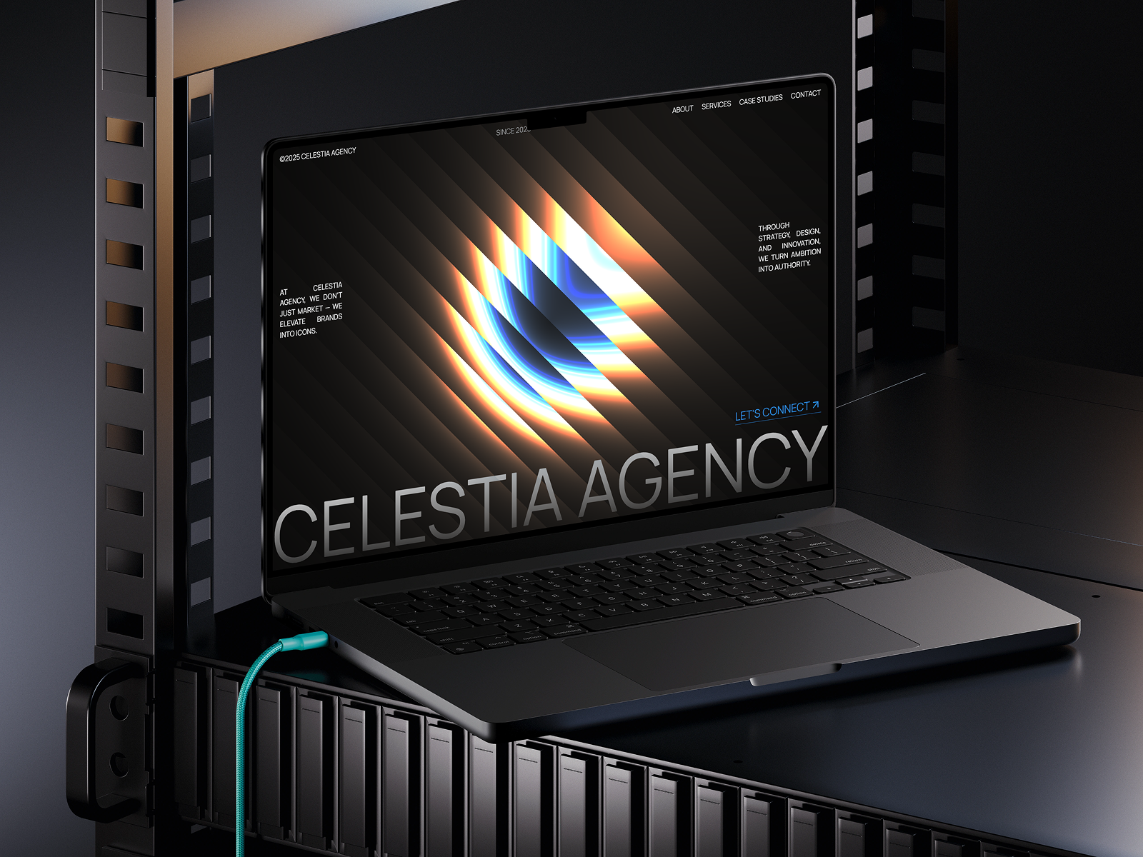 Celestia — Free Agency Template for Framer preview