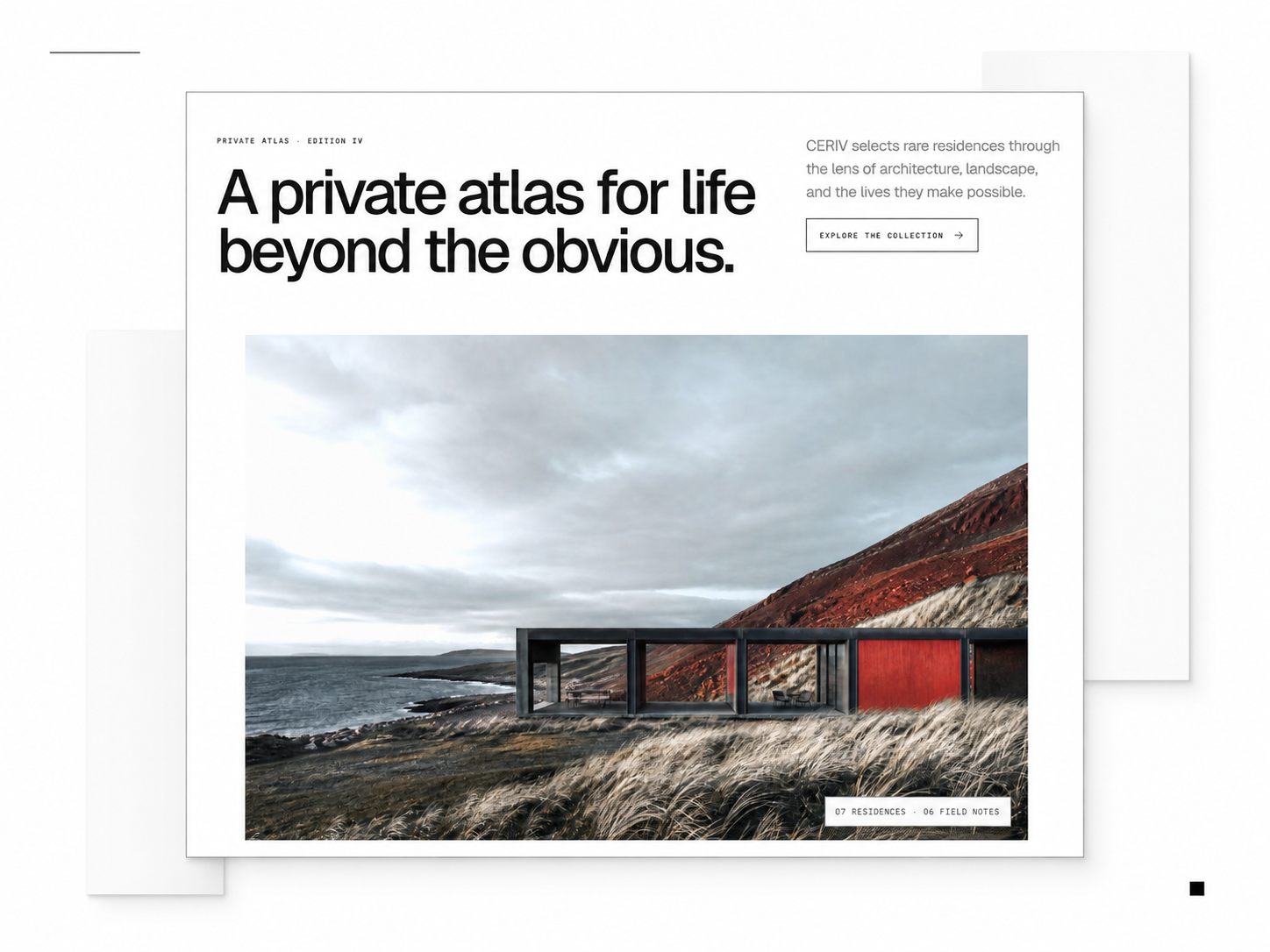 CERIV: Free Architecture Website Template by baptiste.fort — Free Architecture Framer Template preview