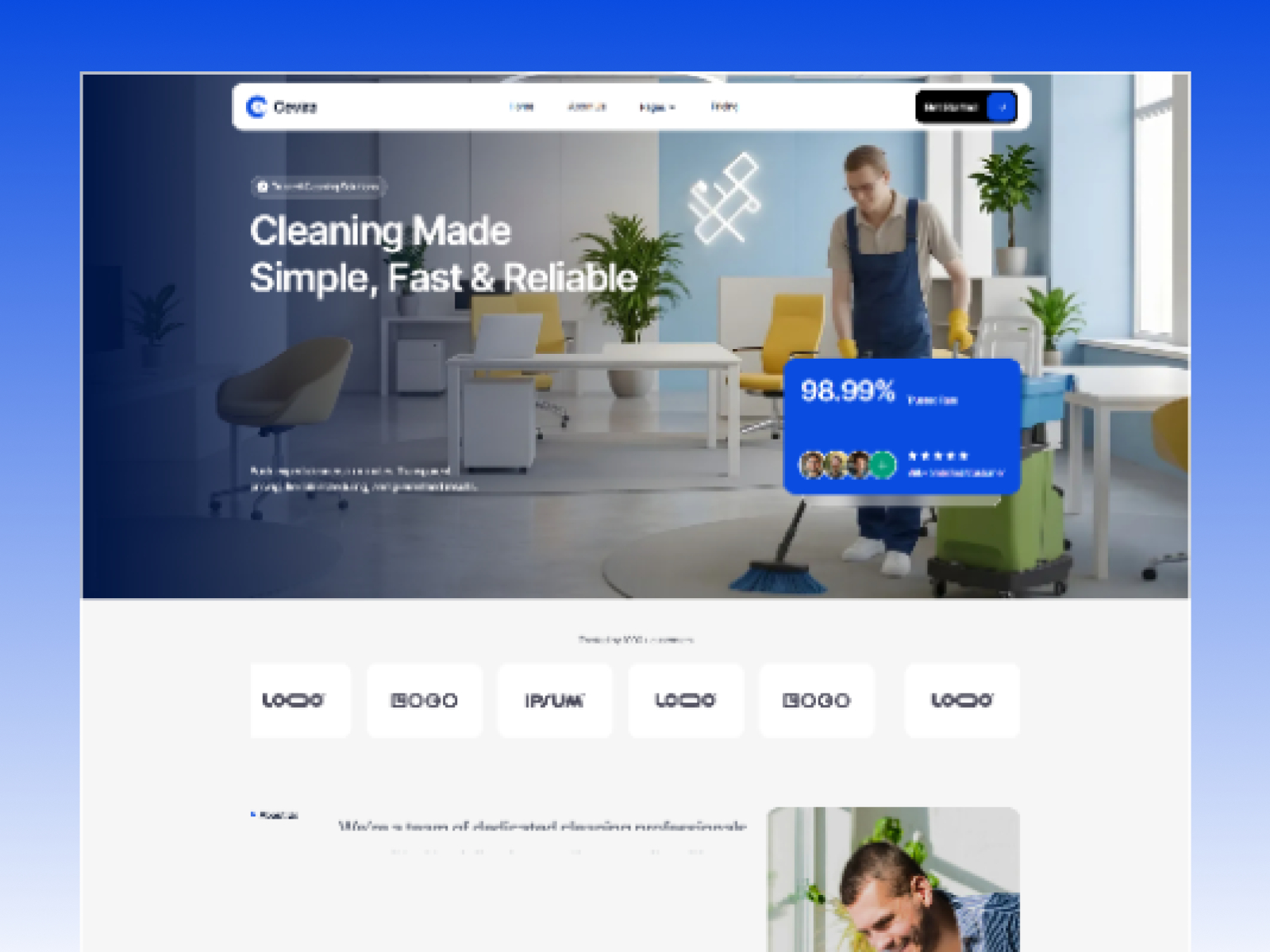 Cevira — Free Blog Framer Template preview
