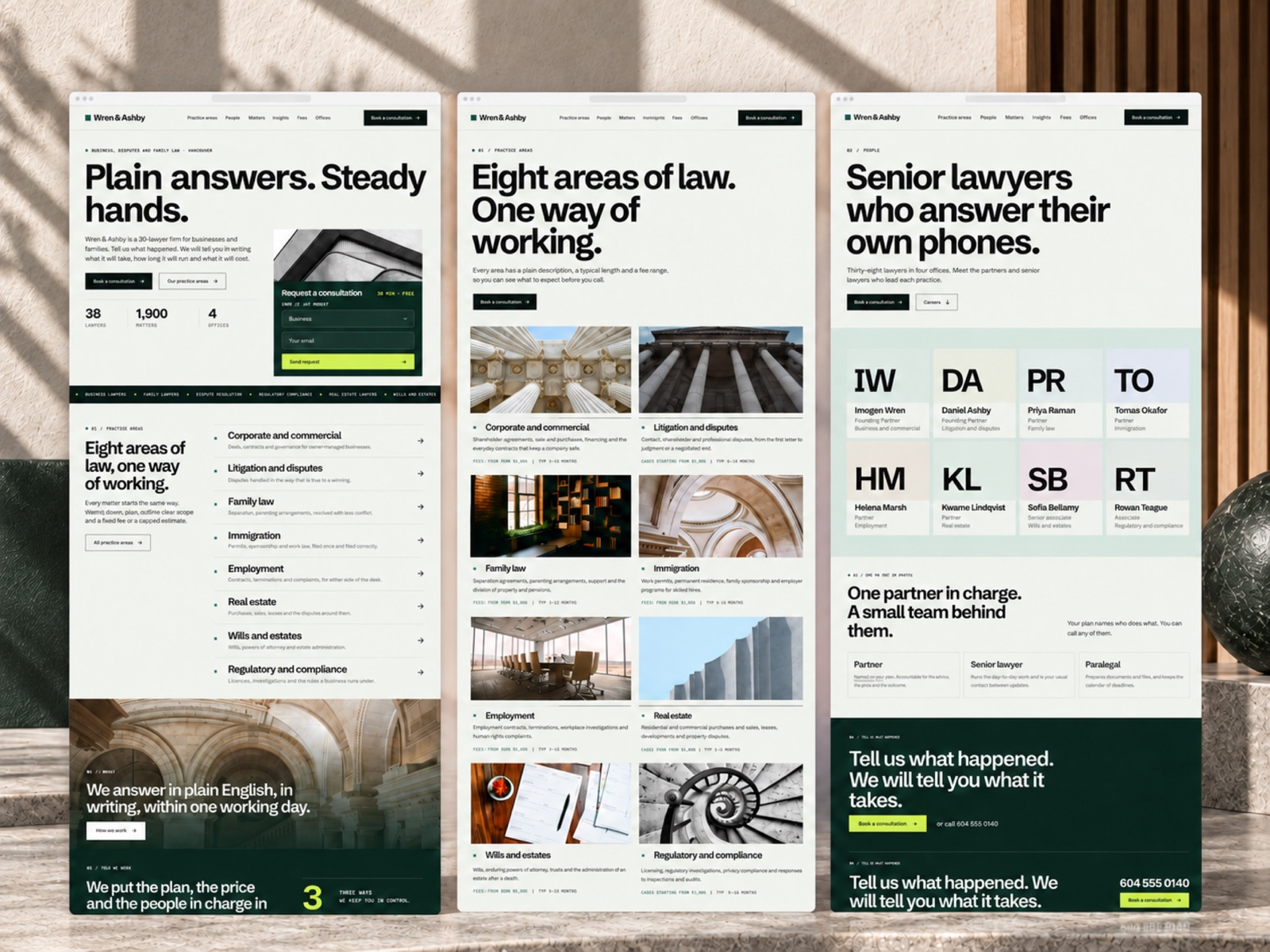 Chamberwell — Free Legal Template for Framer preview
