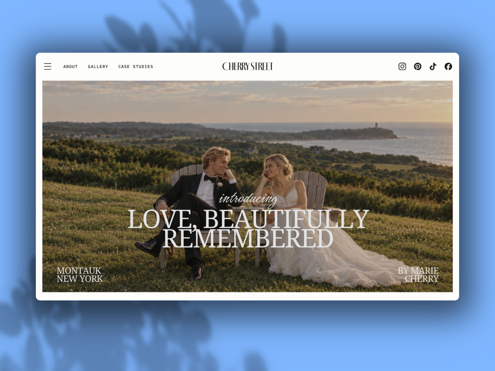 Cherry St Photos — Free Photography Template for Framer preview