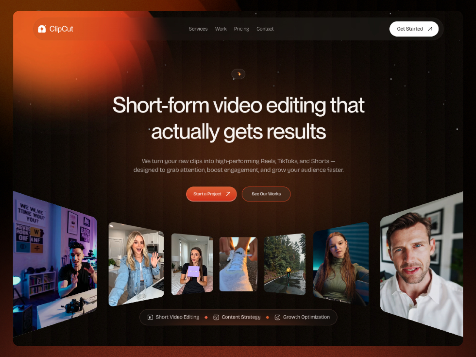 ClipCut — Free Landing Page Framer Template preview
