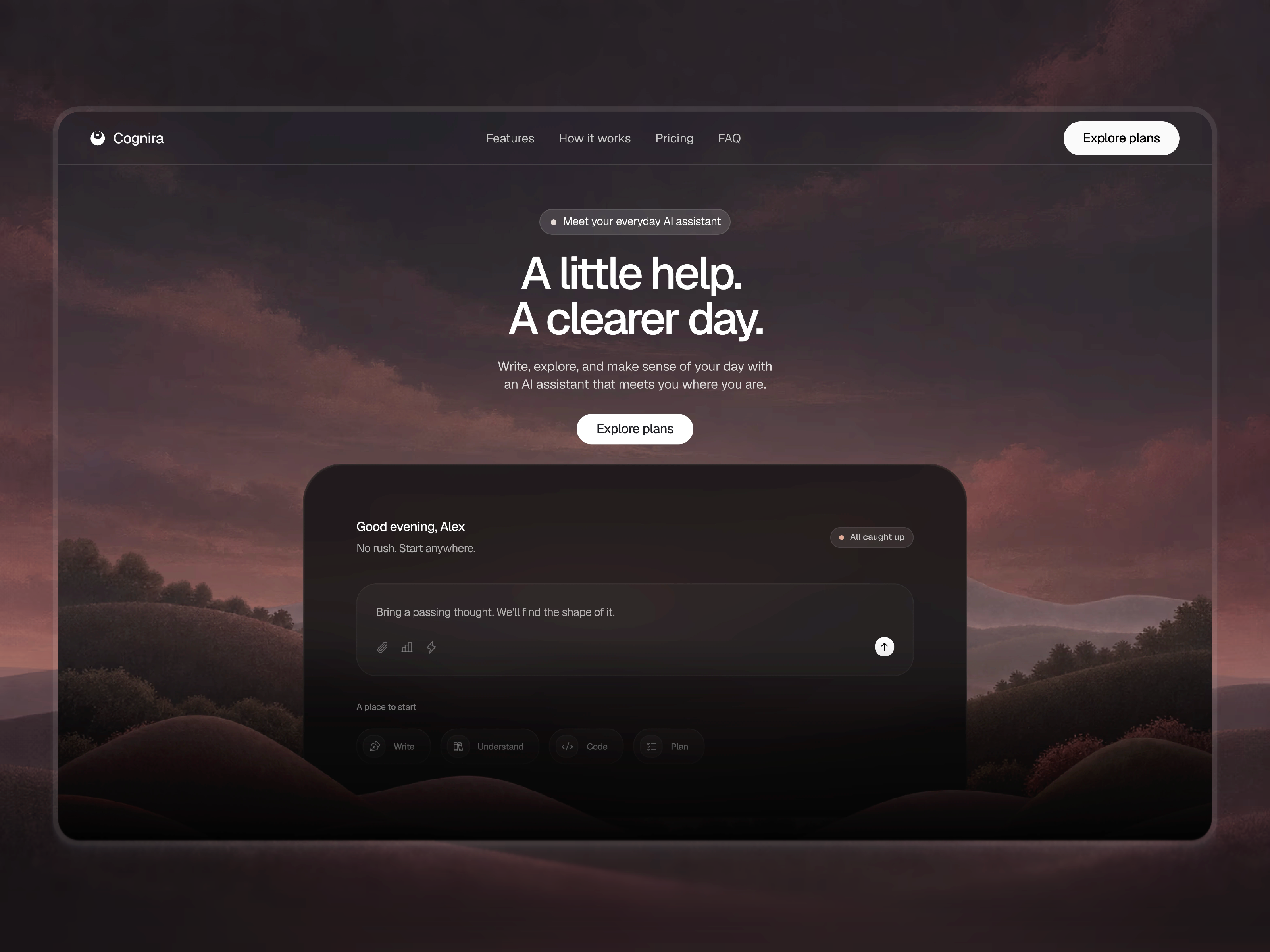 Cognira — Free Landing Page Framer Template preview