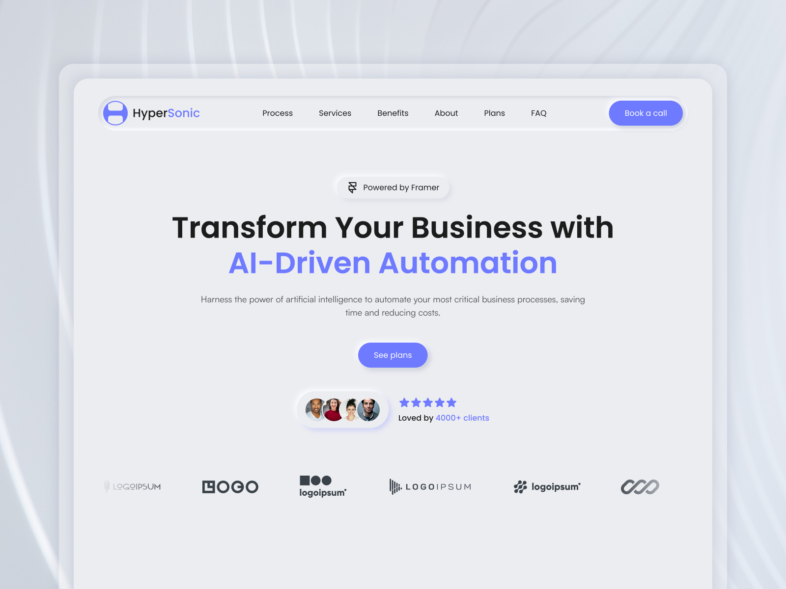 Cognitix: Free AI Website Template by Orix Studio — Free Agency Framer Template preview