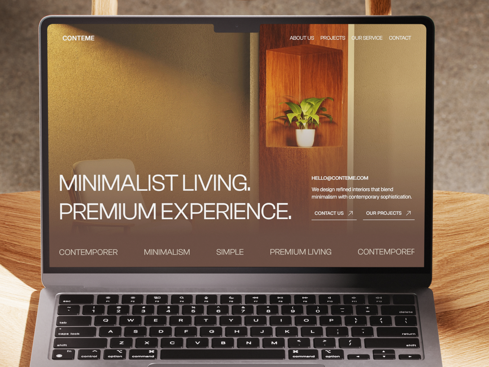Conteme — Free Architecture Framer Template preview