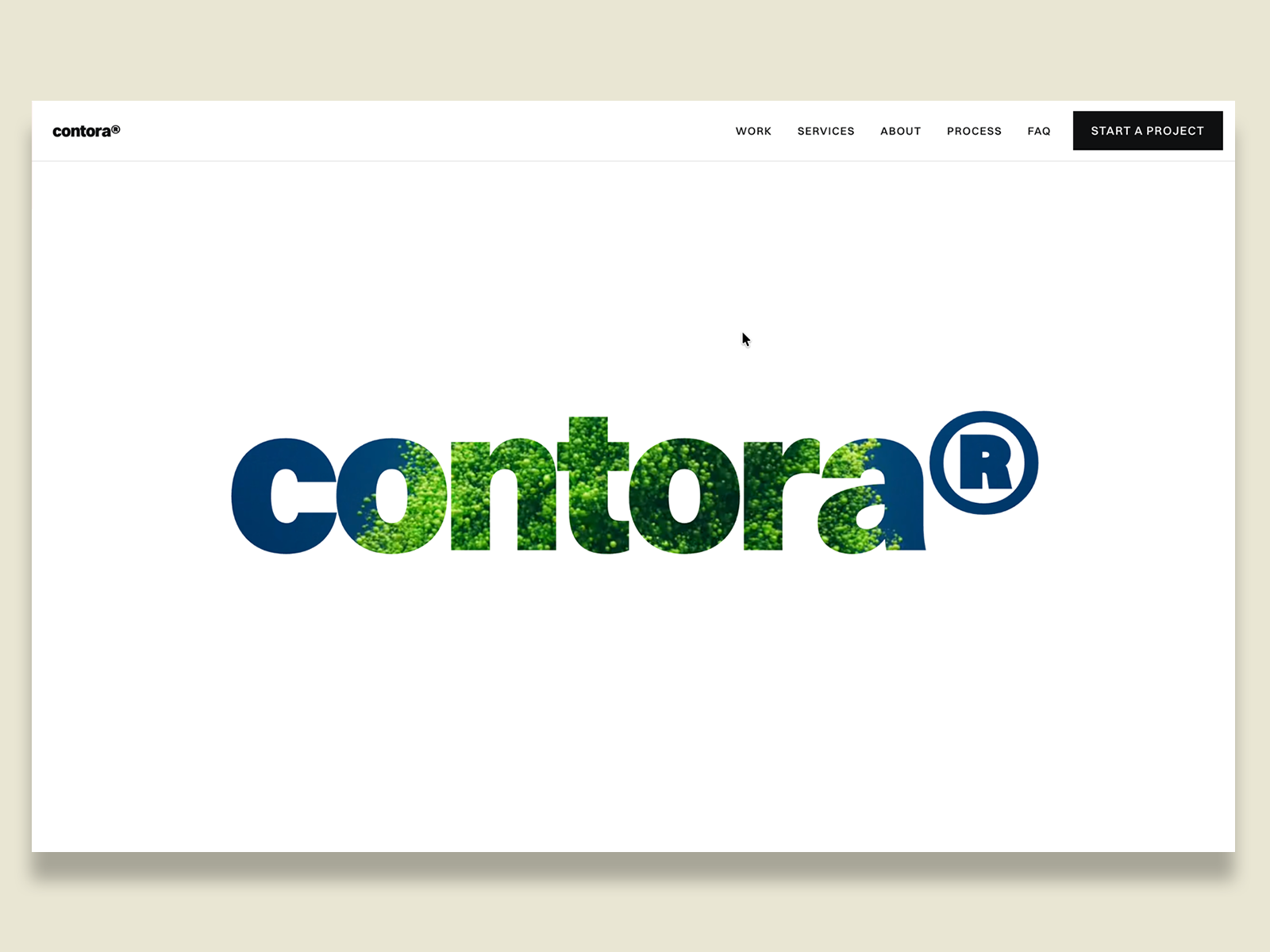 Contora — Free Portfolio Framer Template preview