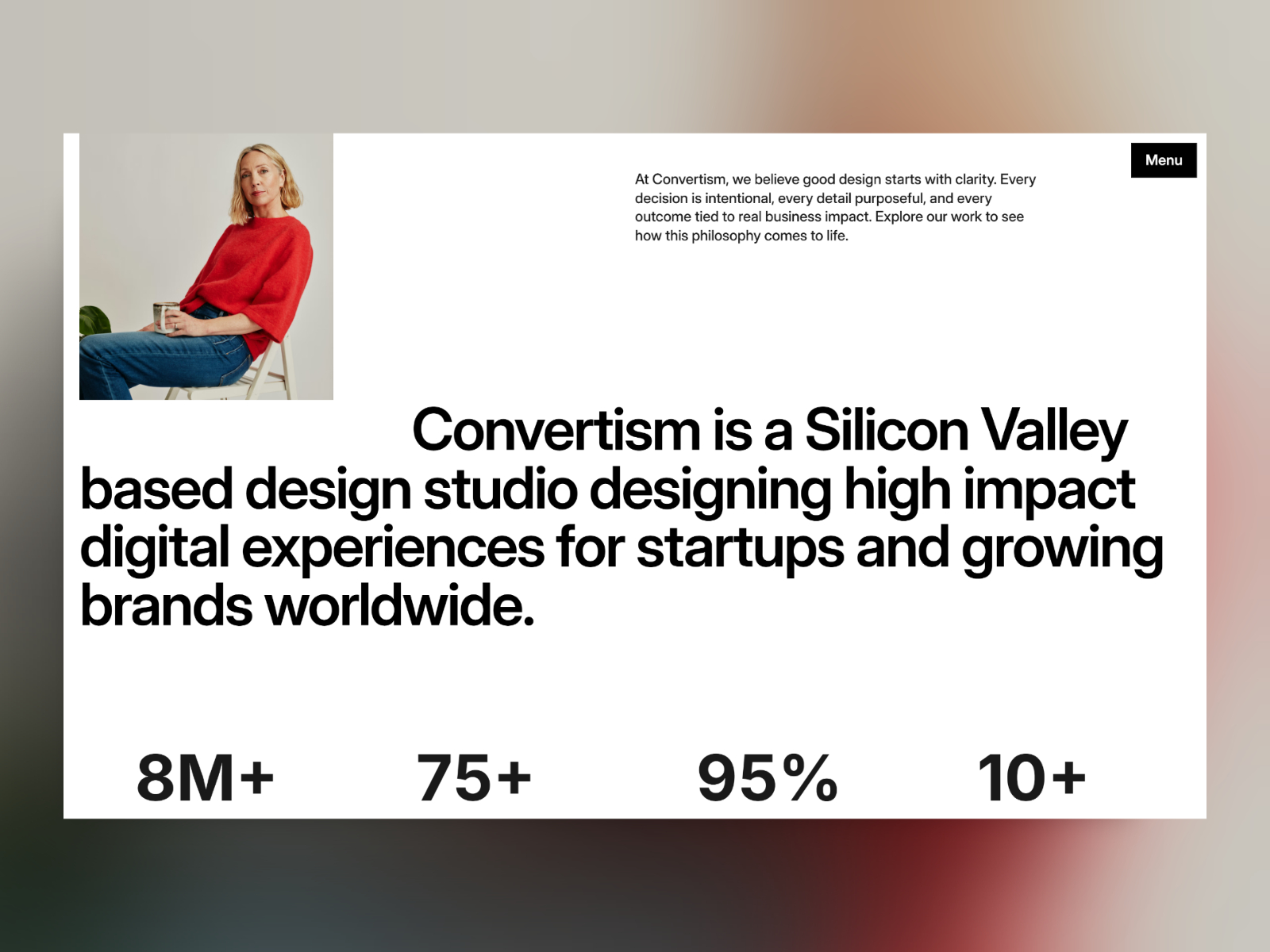 Convertism® — Free SaaS Framer Template preview