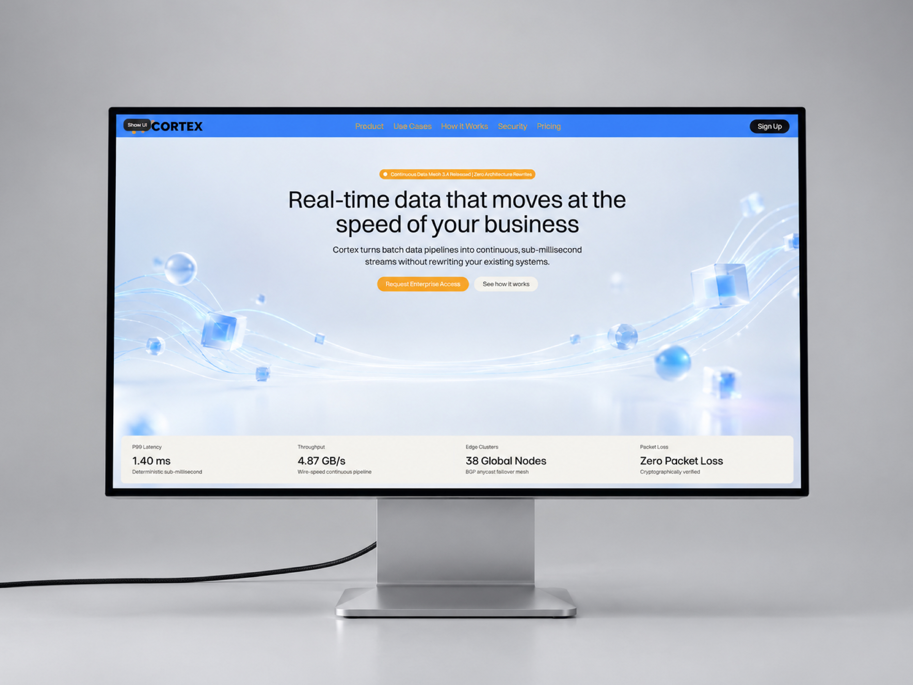 CORTEXX — Free SaaS Template for Framer preview