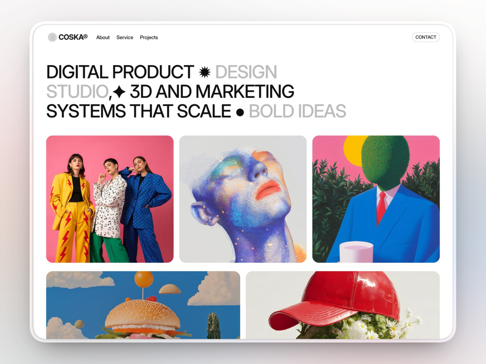 Coska — Free Portfolio Framer Template preview