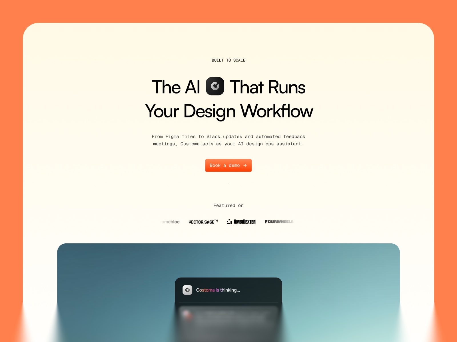 Costoma — Free SaaS Framer Template preview