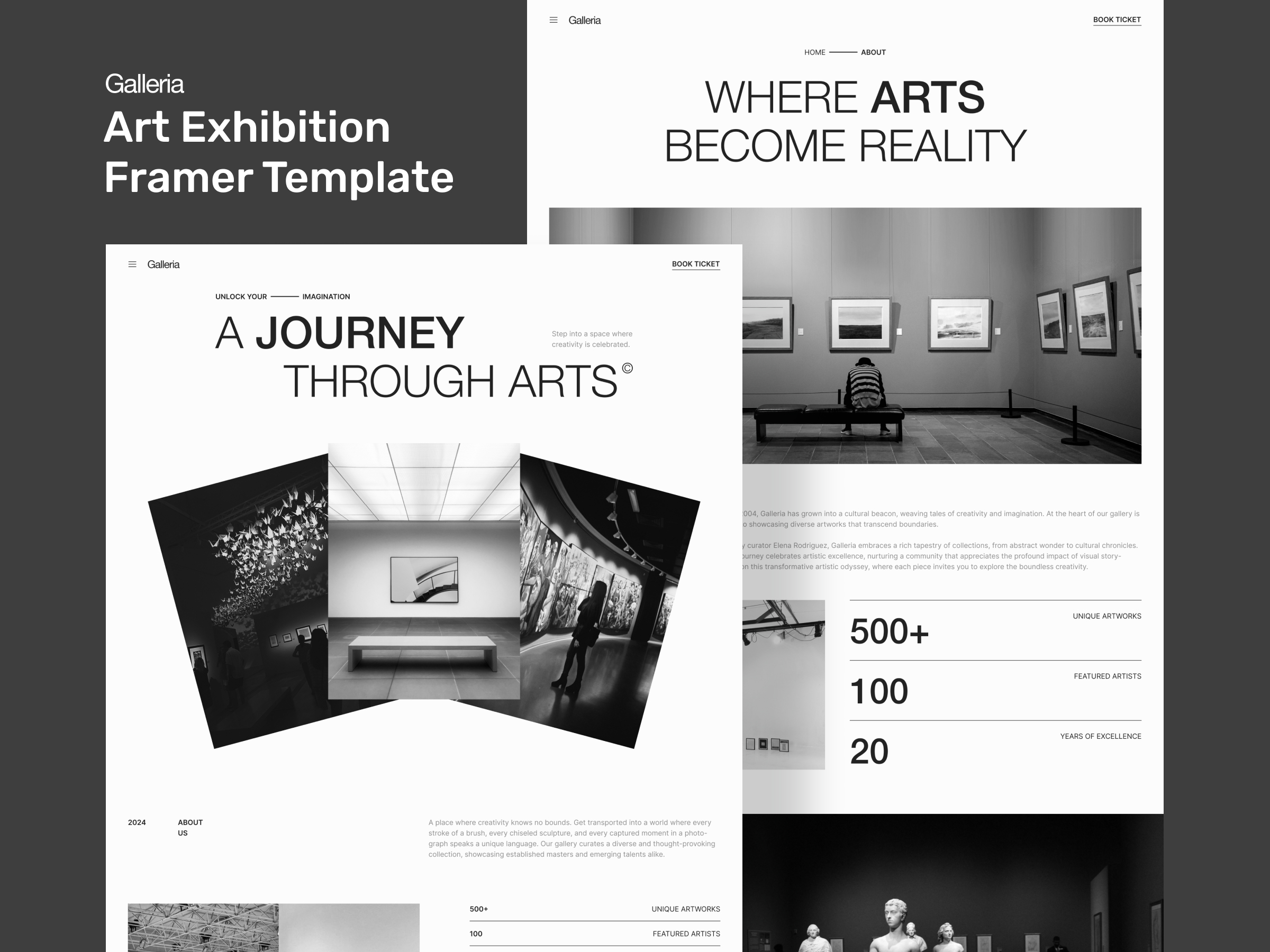 Crafthive — Free Art &amp; Design Website Template by Peterdraw — Free Education Template for Framer by Peterdraw preview