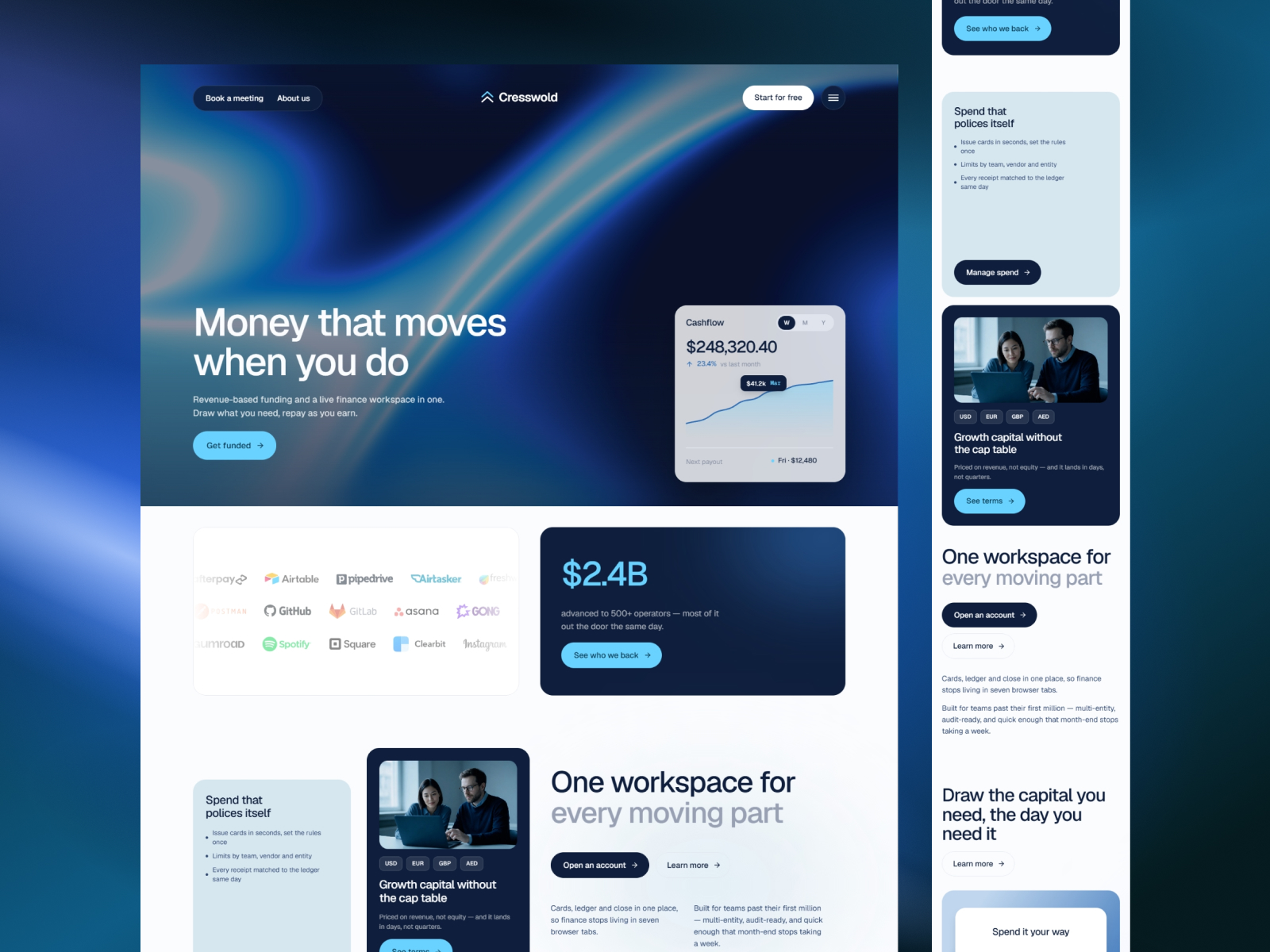 Cresswold — Free SaaS Template for Framer by Unknown preview