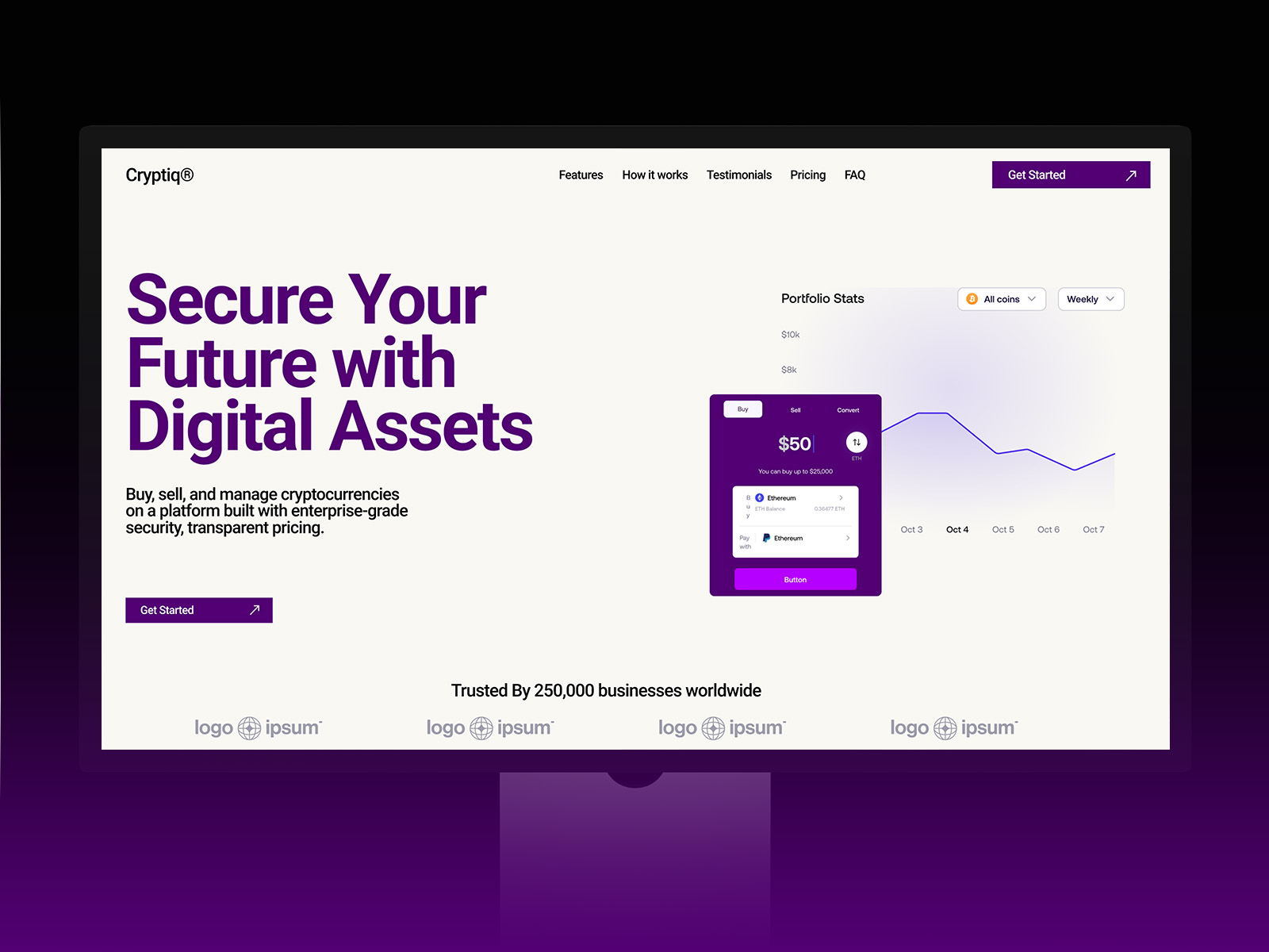 Cryptiq: Free AI Website Template by Akin &amp; Ed — Free Web3 Framer Template preview