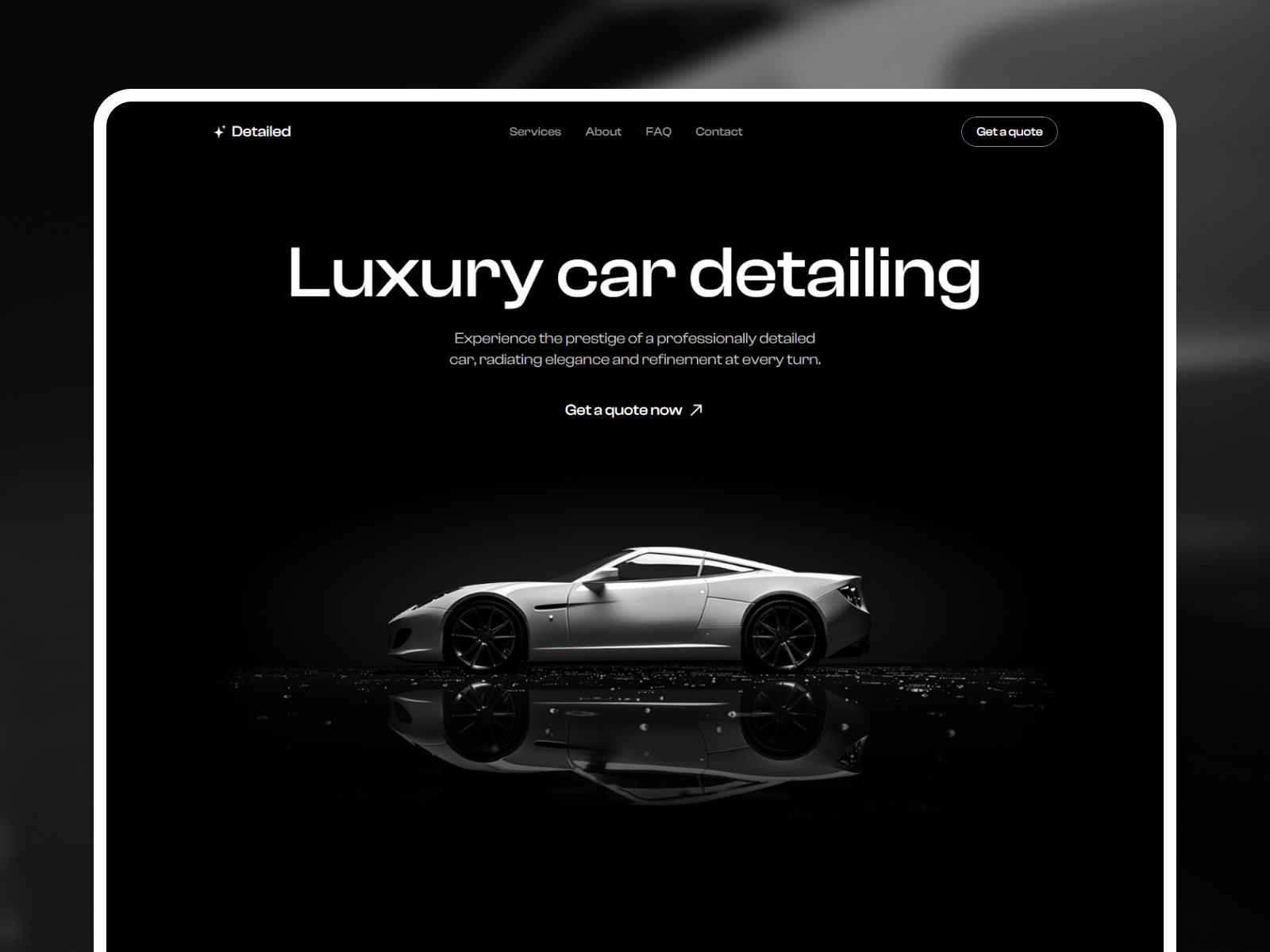 Detailed Car Care: Free Car &amp; Auto Website Template by Adam Sebesta — Free Automotive Framer Template preview