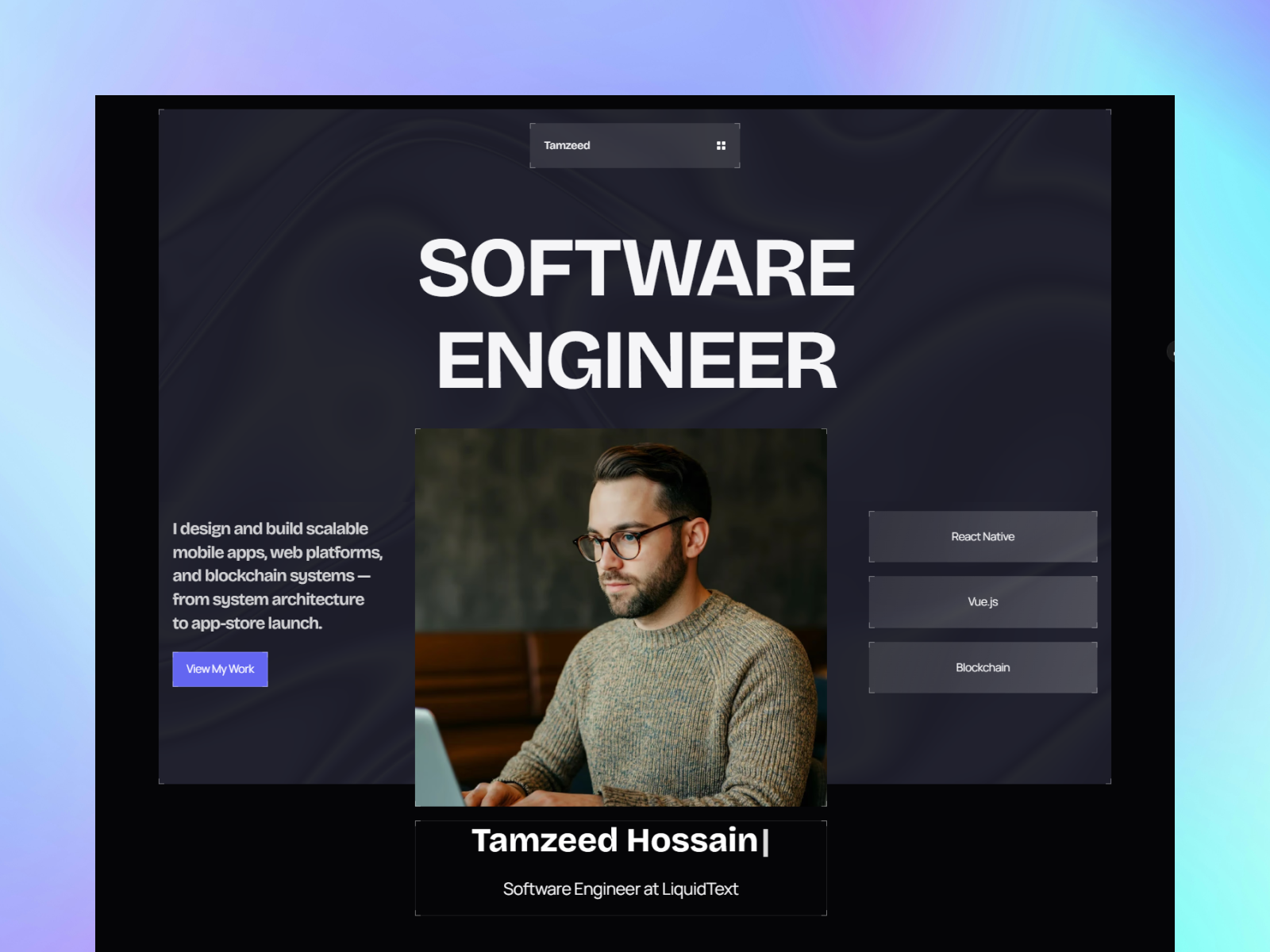 DevFolios — Free Portfolio Framer Template preview