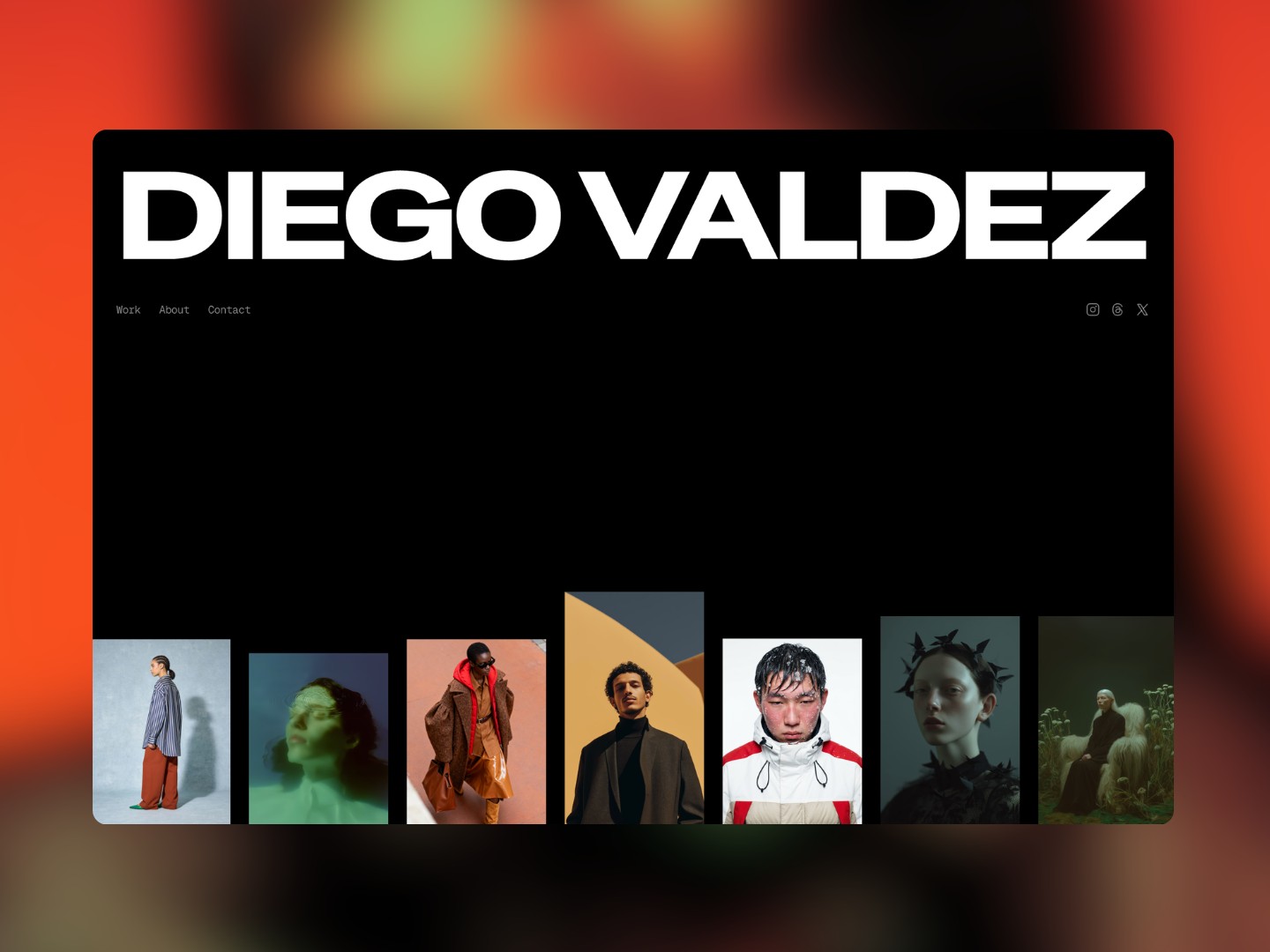 Diego Valdez: Free Portfolio Website Template by Pixel Maven — Free Portfolio Framer Template preview