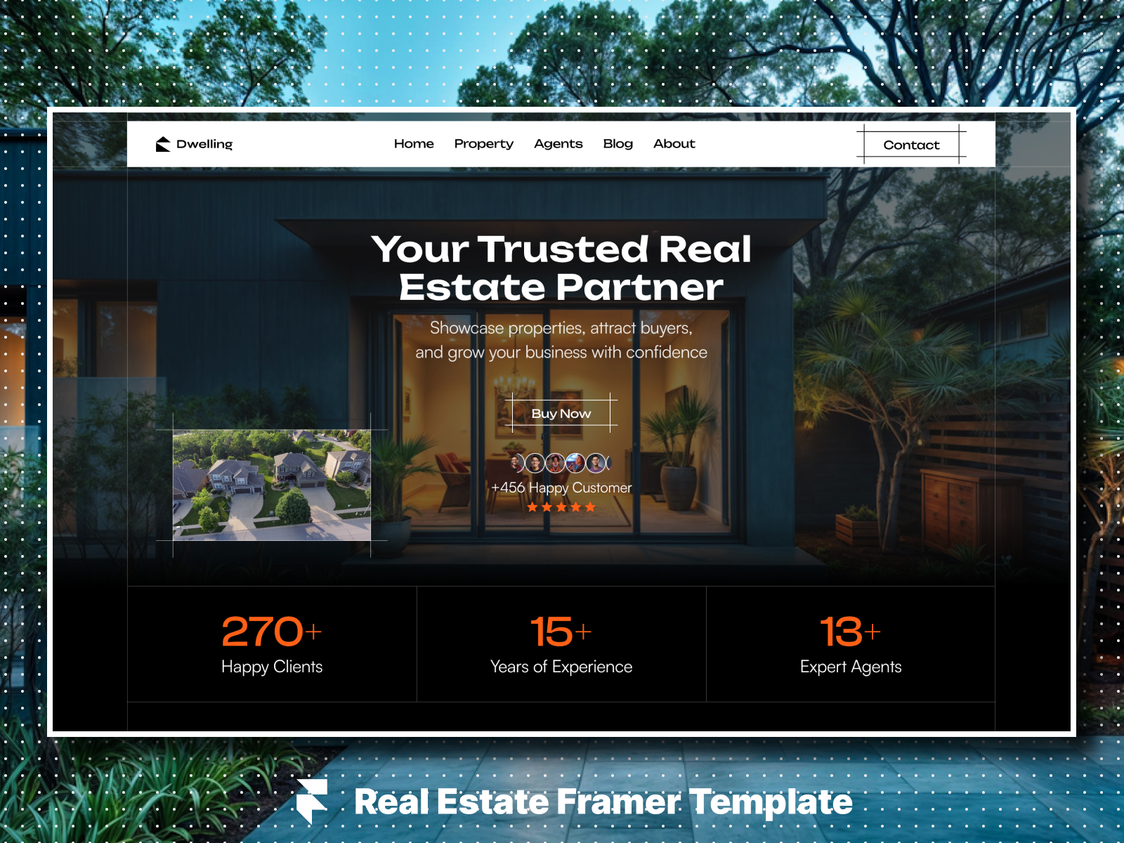Dwelling - Free Real Estate Framer Template preview