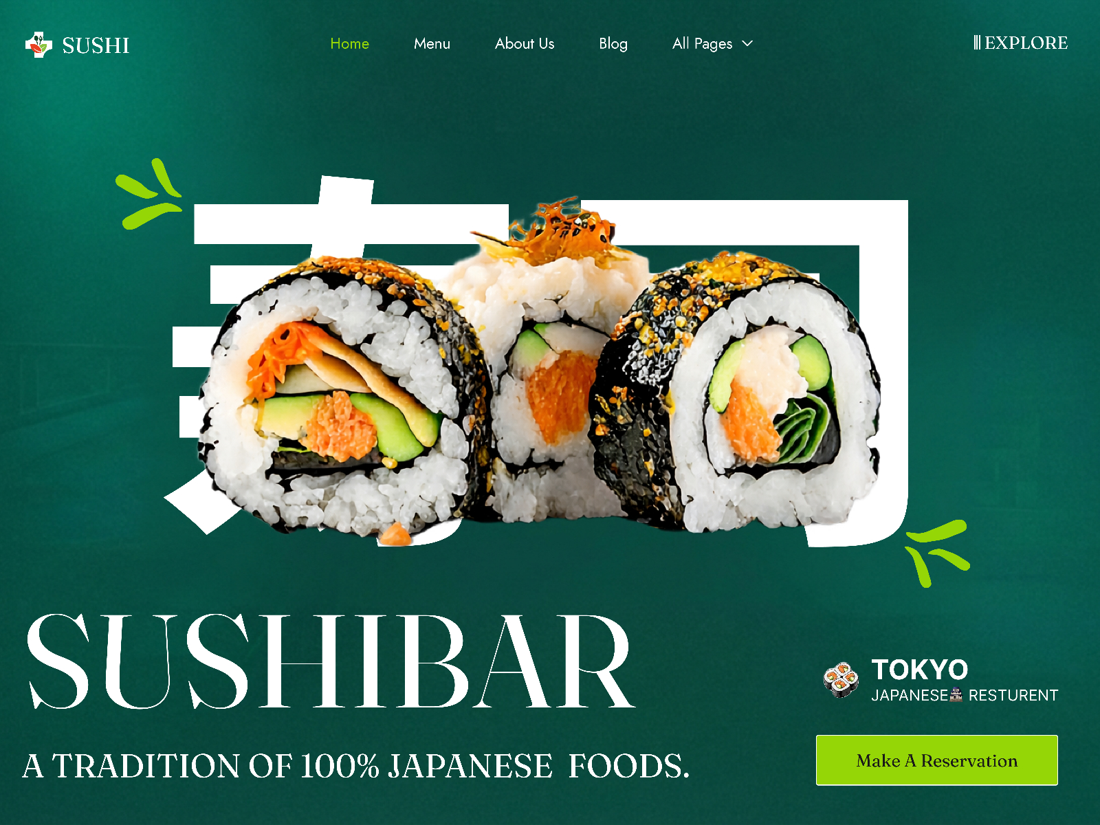 Eativa - App: Free Food Website Template by Shruti Khandelwal — Free Food Framer Template preview