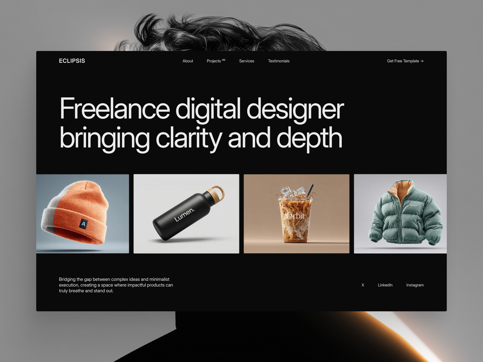 Eclipsis — Free Portfolio Framer Template preview