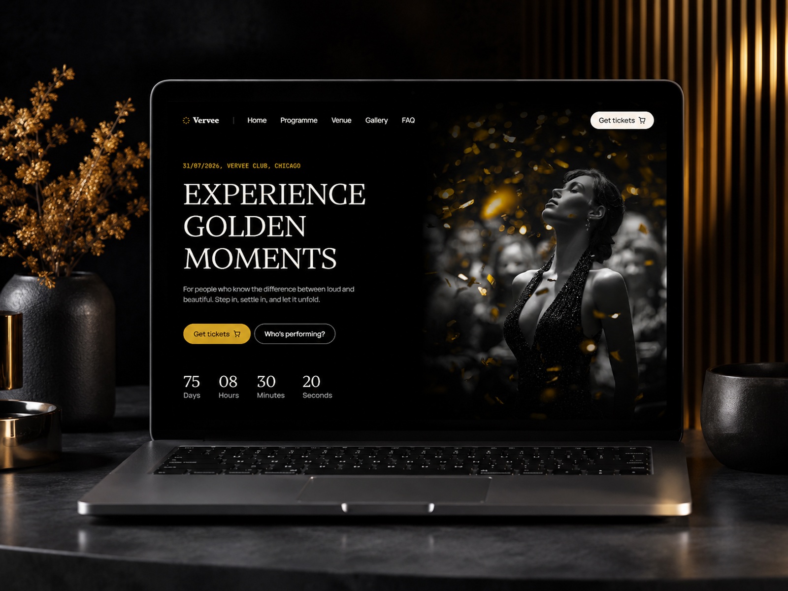 Electronic Music: Free Entertainment Website Template by Christian Müller — Free Events Framer Template preview