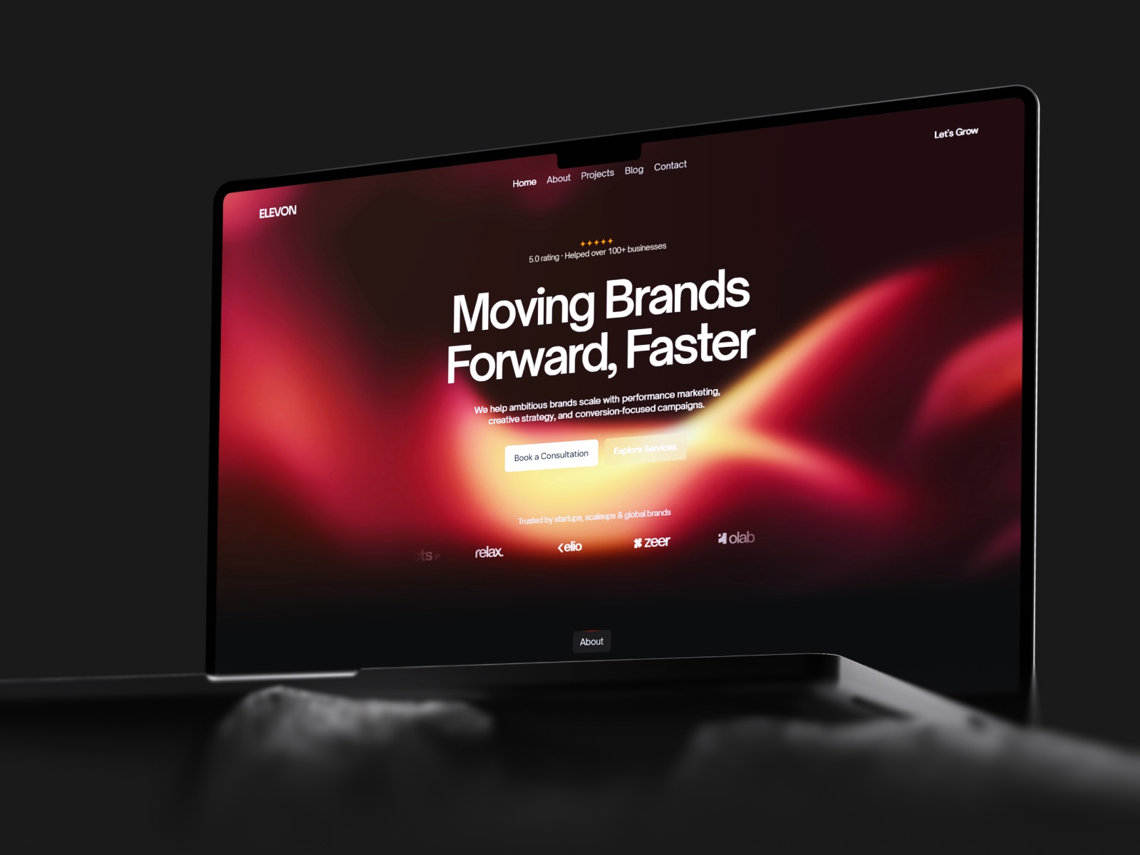 ELEVON — Free Marketing Agency Framer Template preview