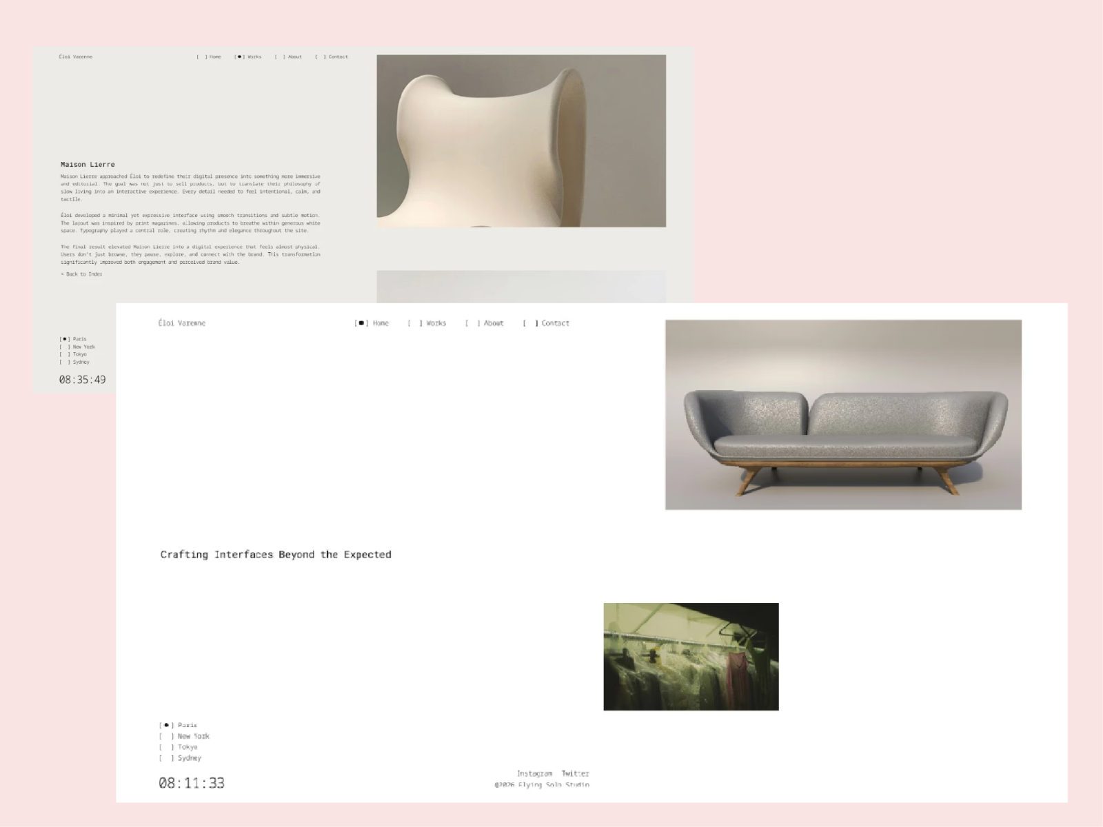Éloi Varenne — Free Minimal Portfolio Framer Template preview