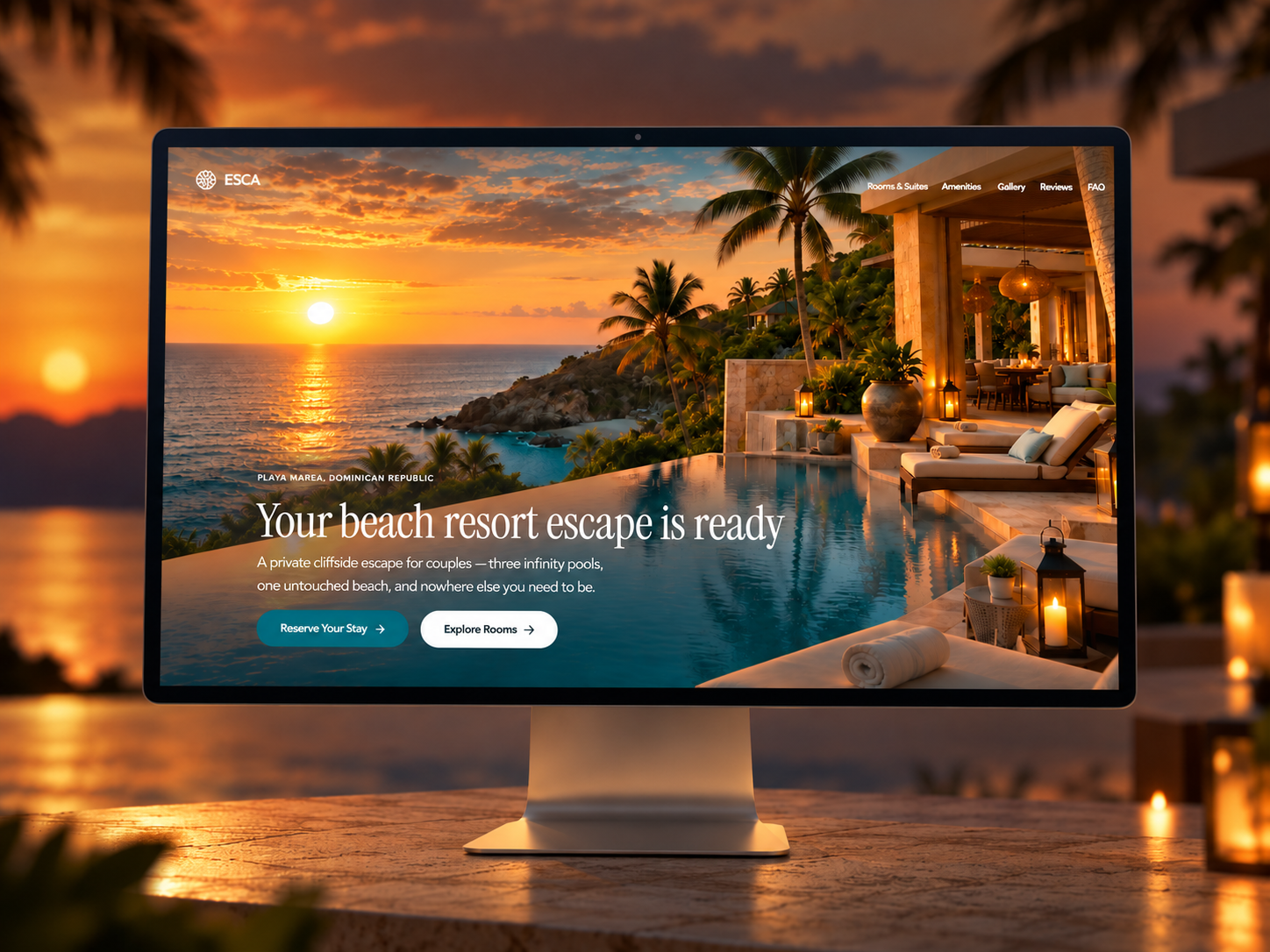 Esca — Free Landing Page Template for Framer preview