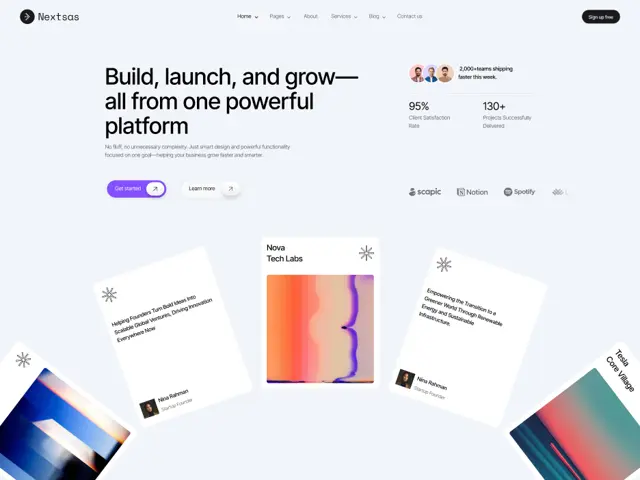 Ferro Studio: Free Portfolio Website Template by Pixels71 — Free Portfolio Framer Template preview