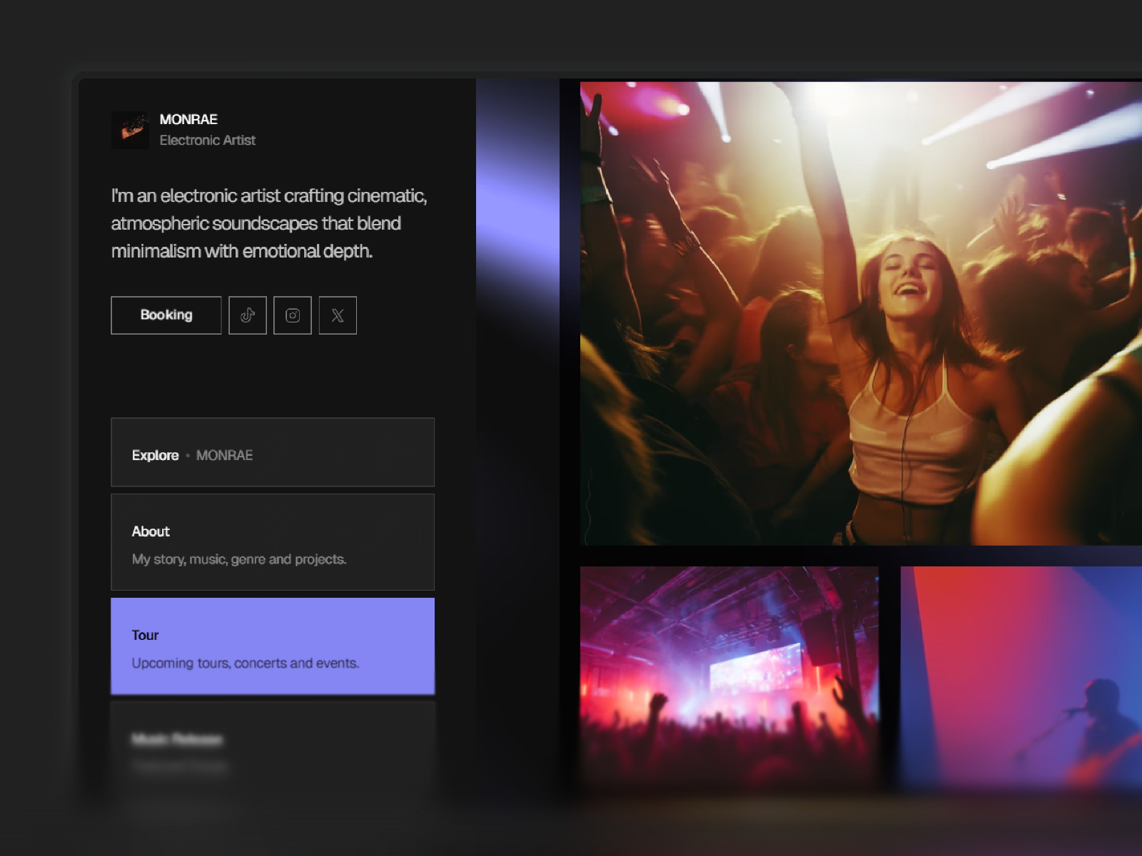 Films: Free Entertainment Website Template by Elements Library — Free Portfolio Framer Template preview