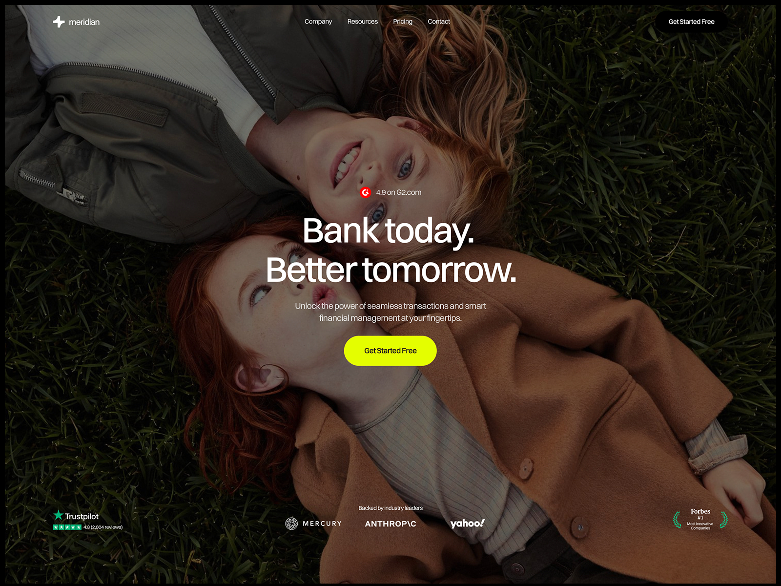 Finanex — Free SaaS Website Template by Mezario — Free Finance Template for Framer by Mezario preview