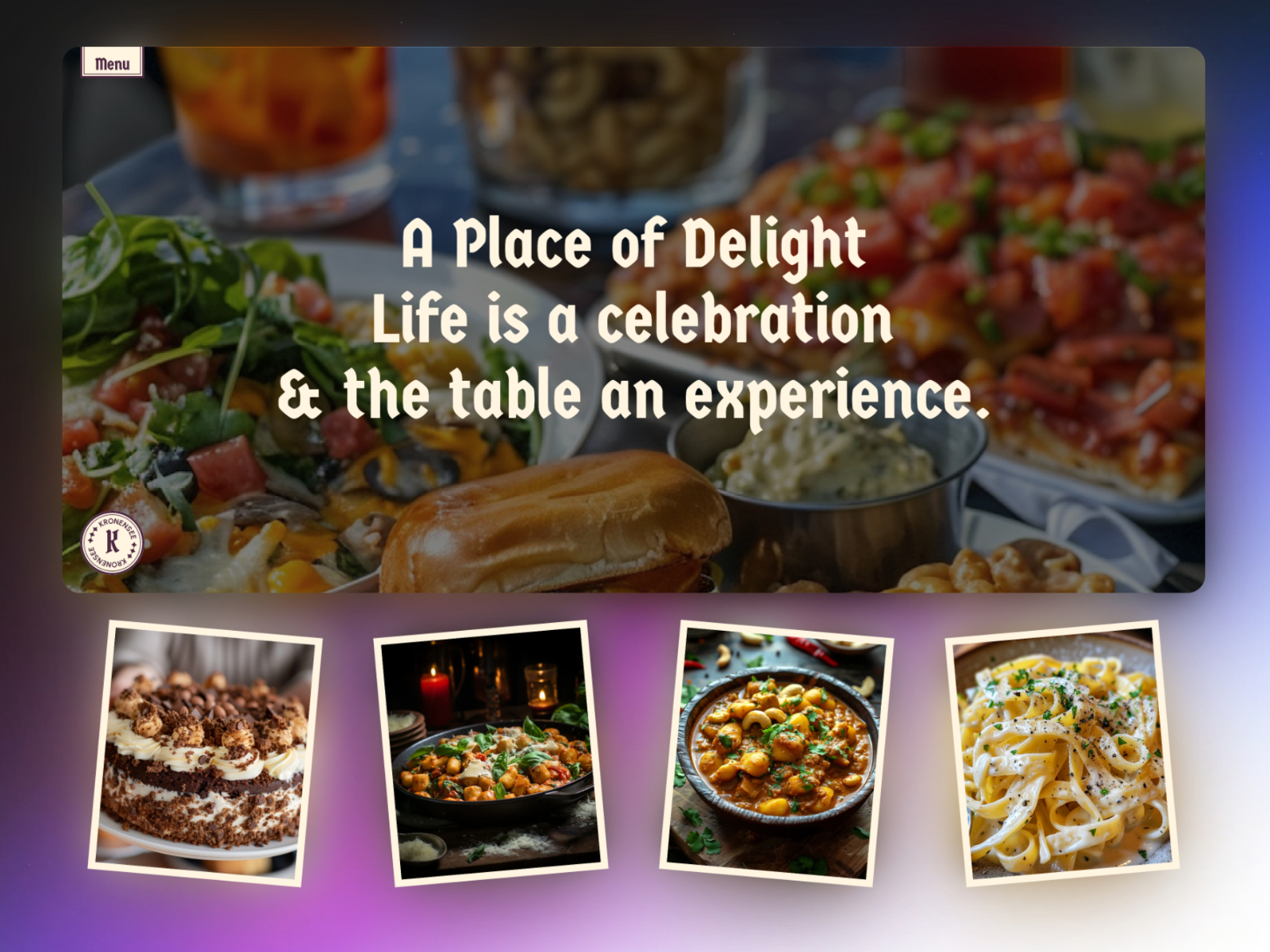 Firstlight: Free Restaurant Website Template by Kayra Studio — Free Food Framer Template preview