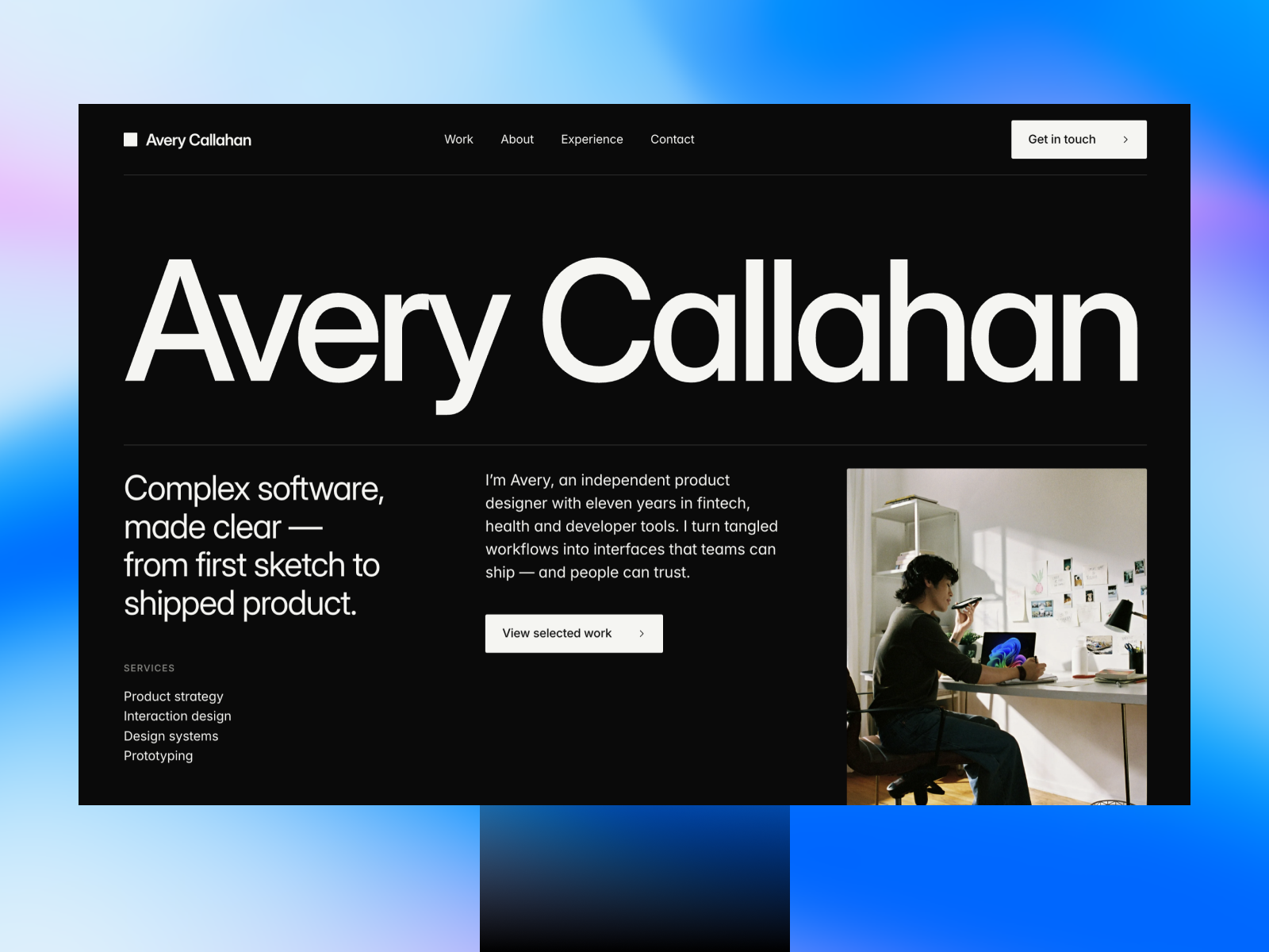 Flowcv — Free Portfolio Template for Framer preview