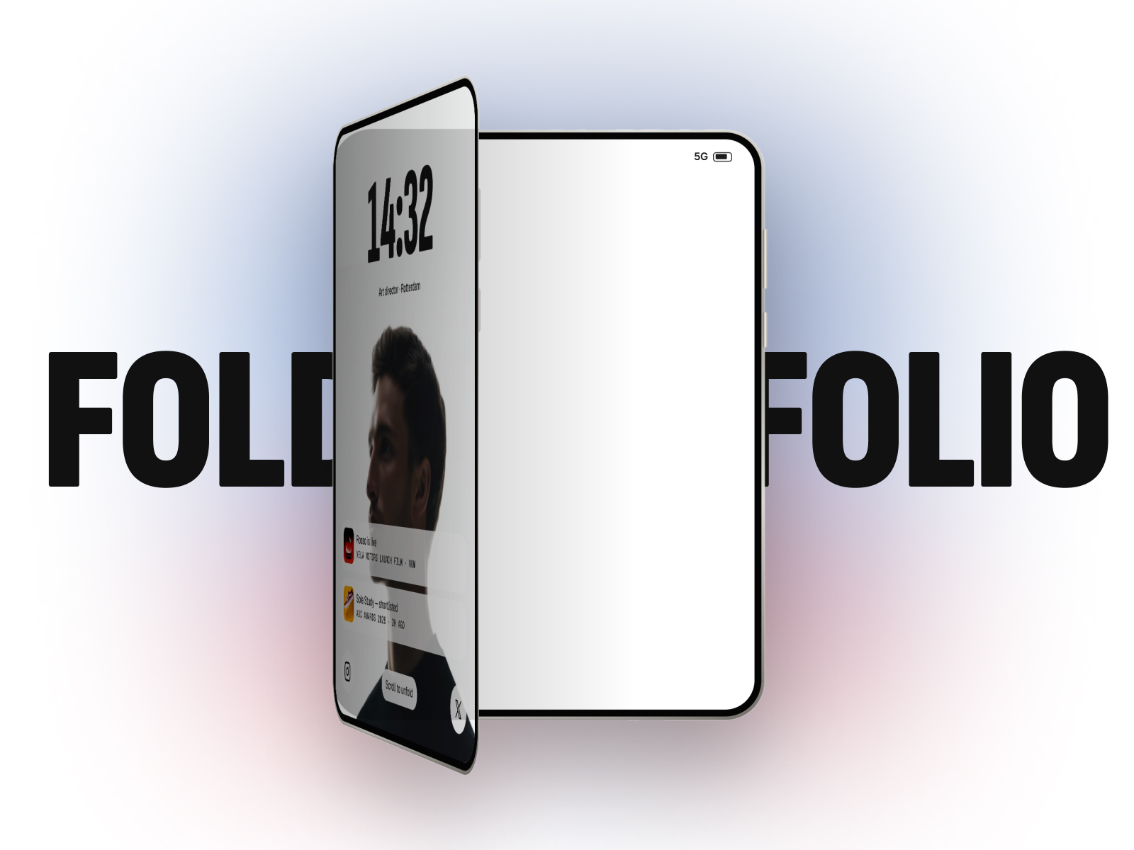 Foldfolio — Free Portfolio Template for Framer preview