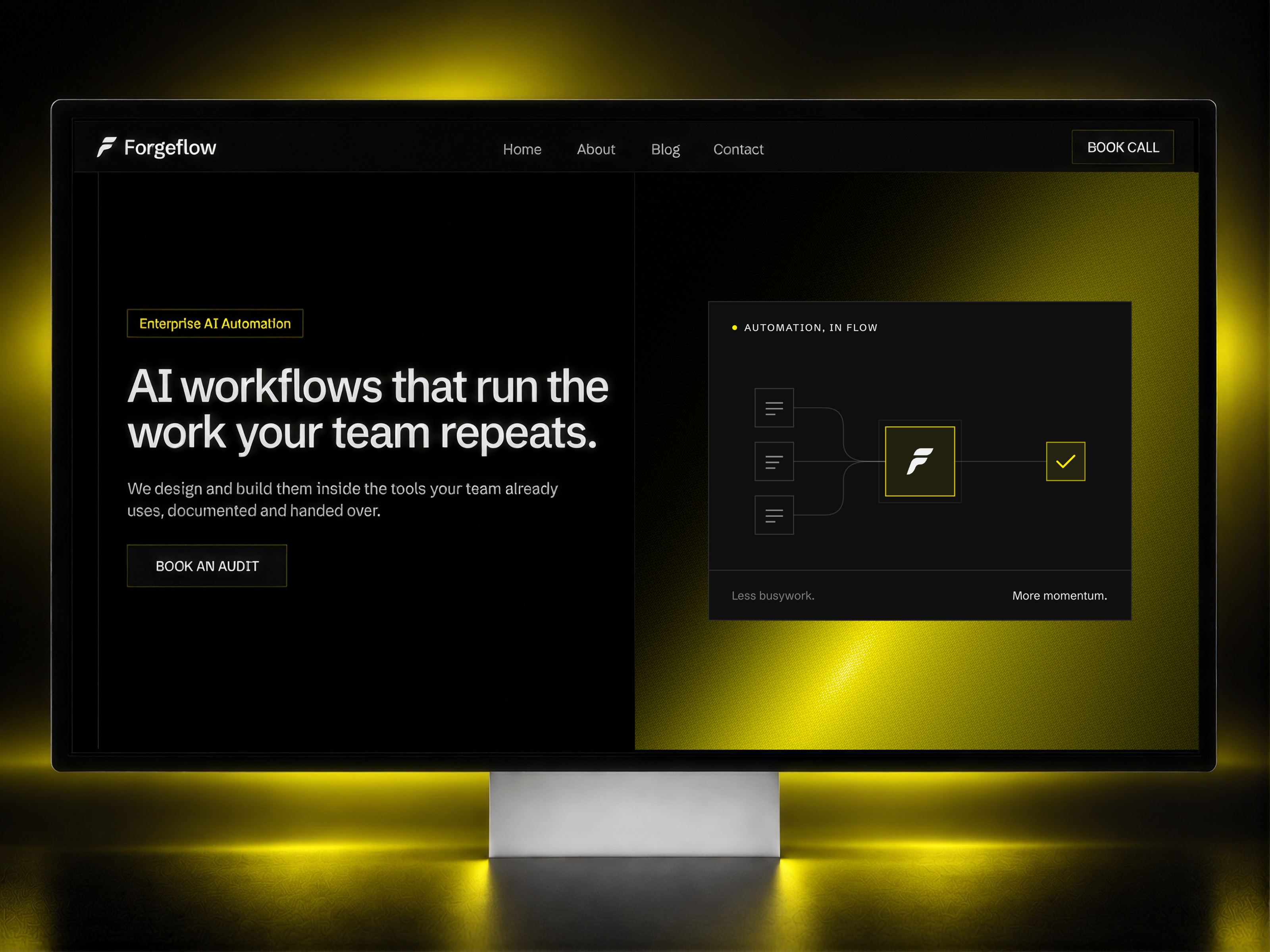 Forgeflow — Free Agency Framer Template preview
